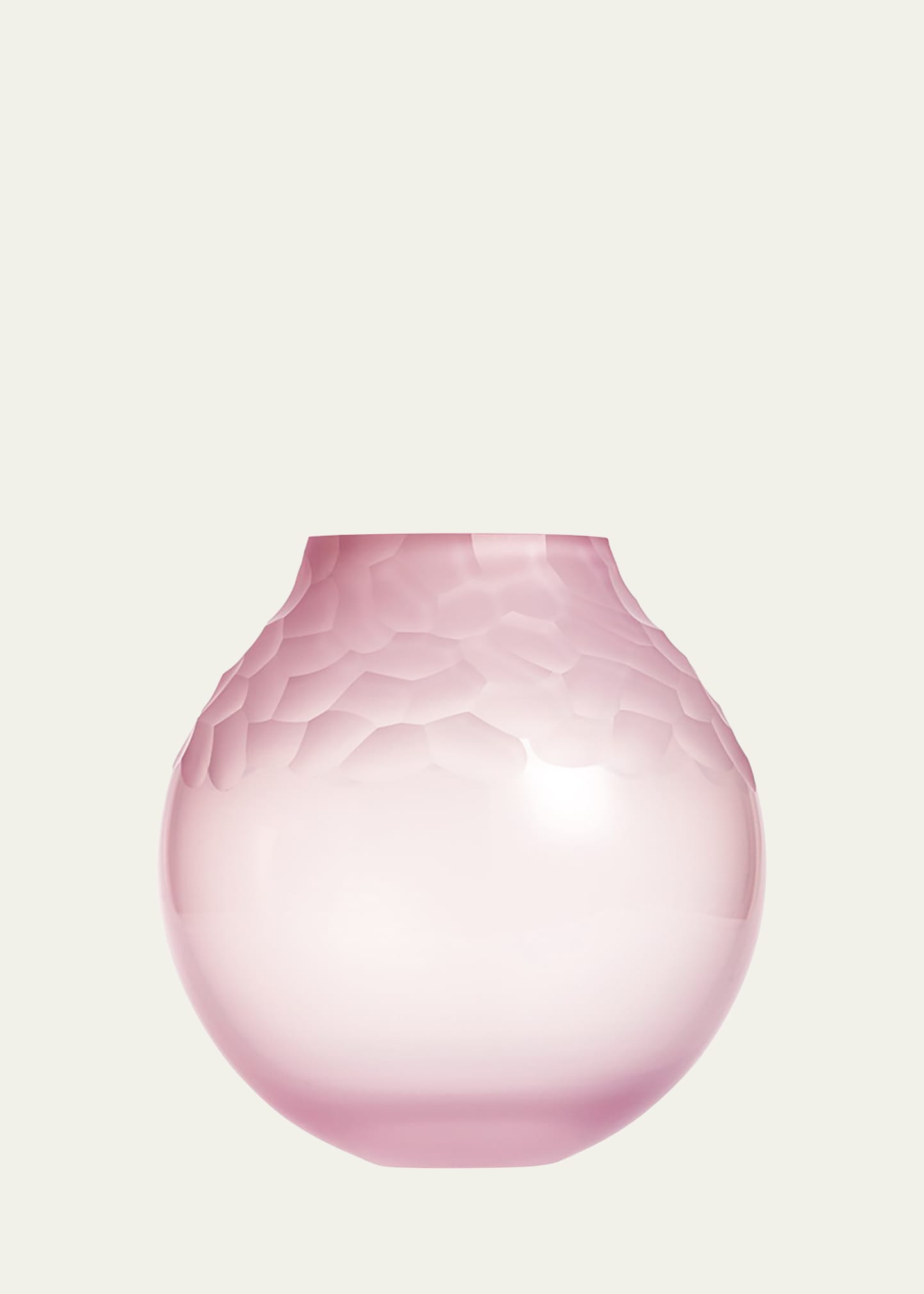 Dotty Opal Rose Pebble Cut Vase, 9"