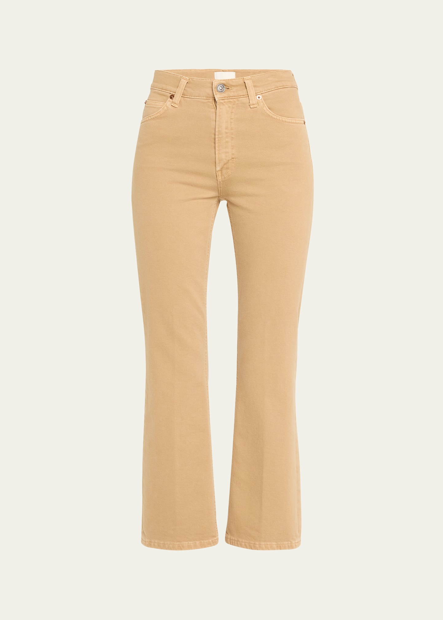 Haikure Formentera Straight Crop Jeans In Camel