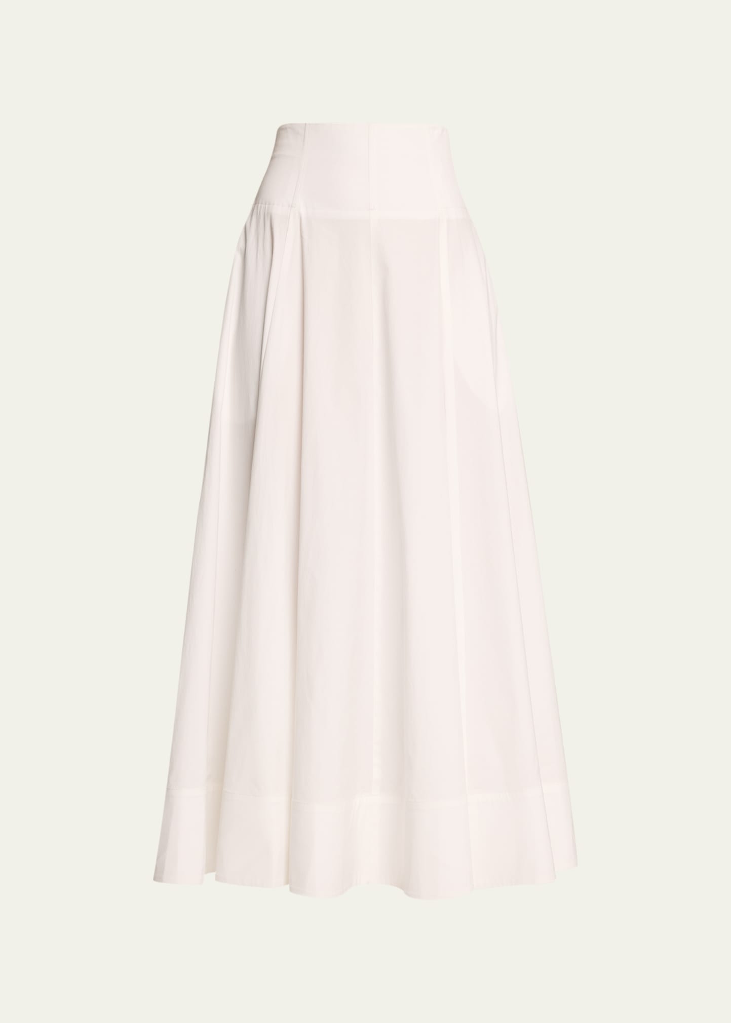 Pleated Full Maxi Skirt