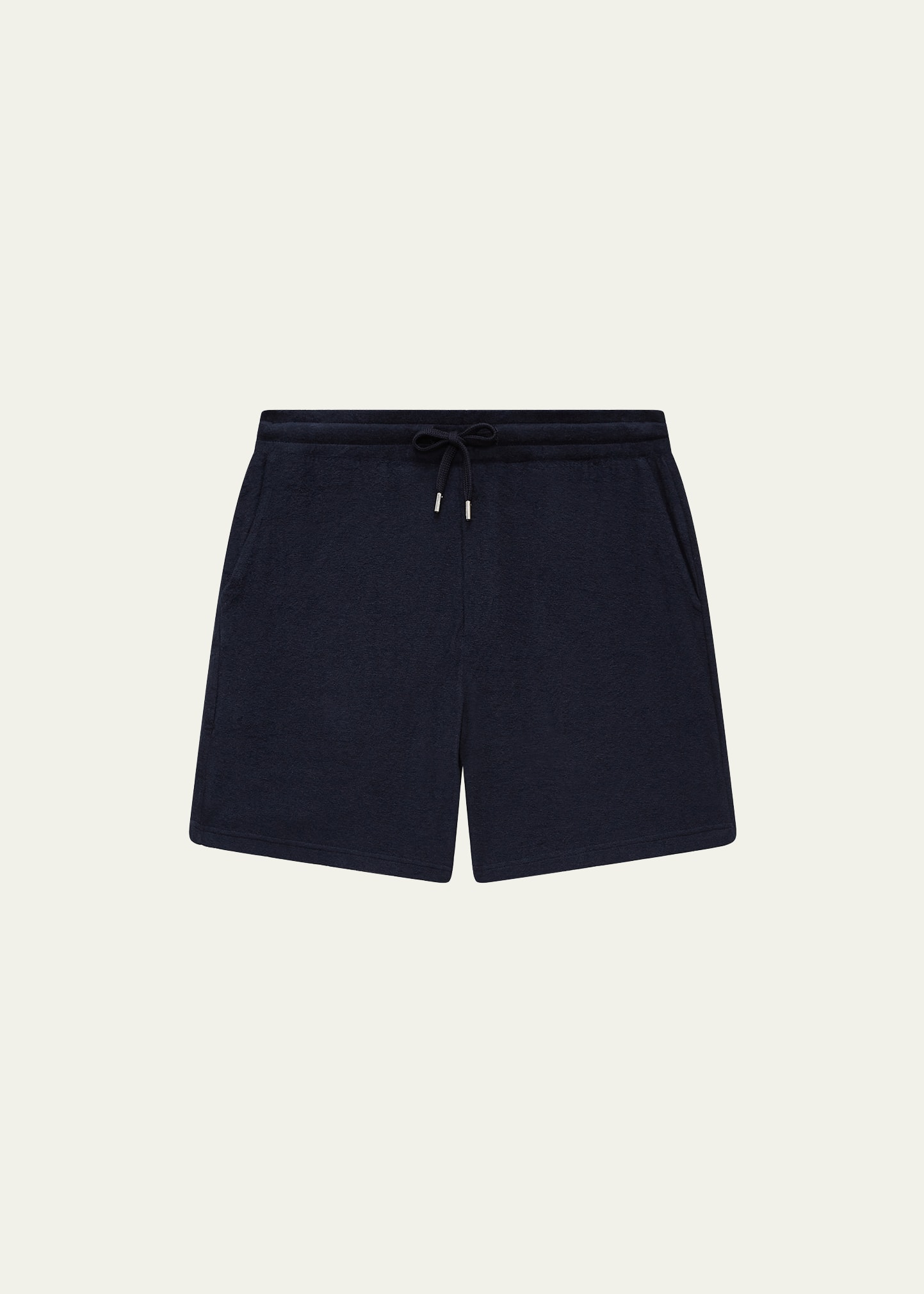 Frescobol Carioca Men's Terry Toweling Shorts In Navy