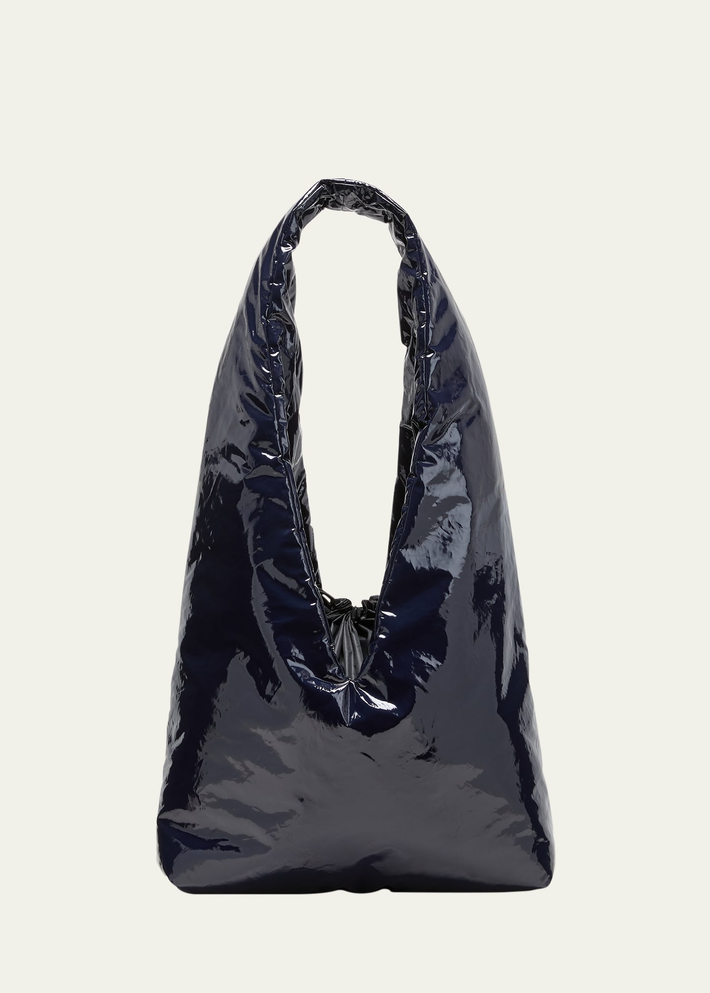 Kassl Anchor Medium Faux-leather Shoulder Bag In Navy 0004