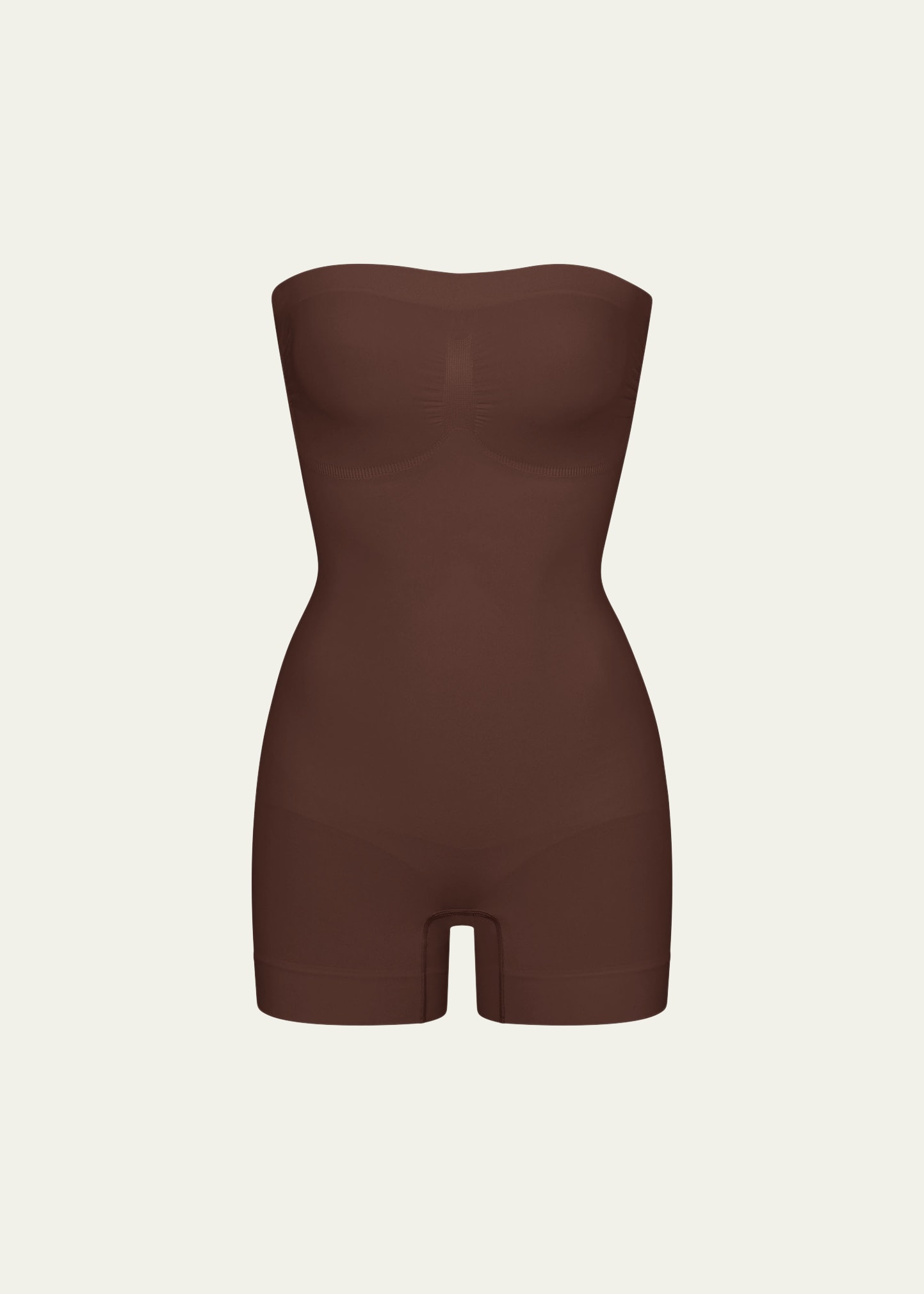 Skims Seamless Sculpt Strapless Shaper Bodysuit In Cocoa
