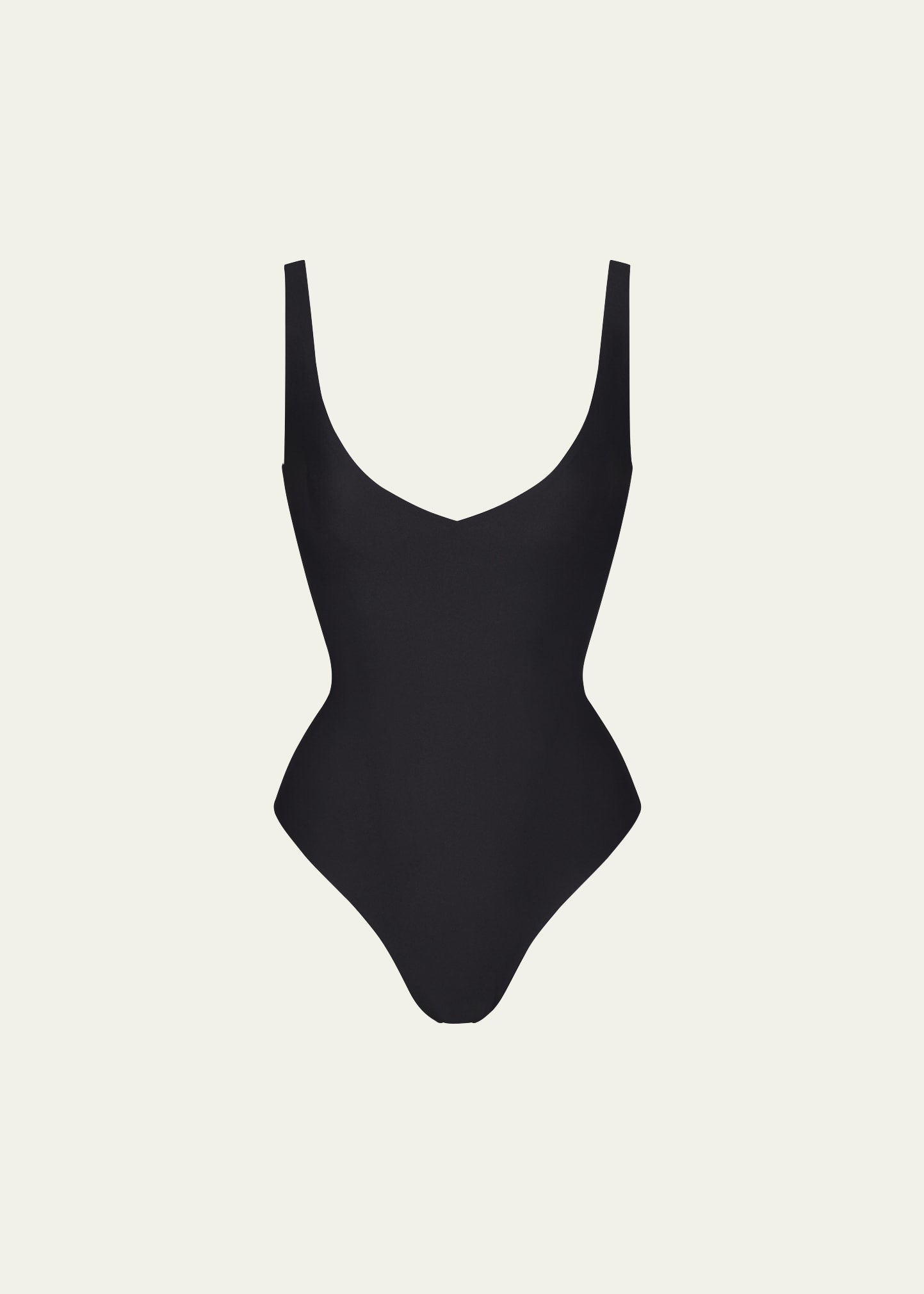 Body Sleeveless Plunge Thong Bodysuit