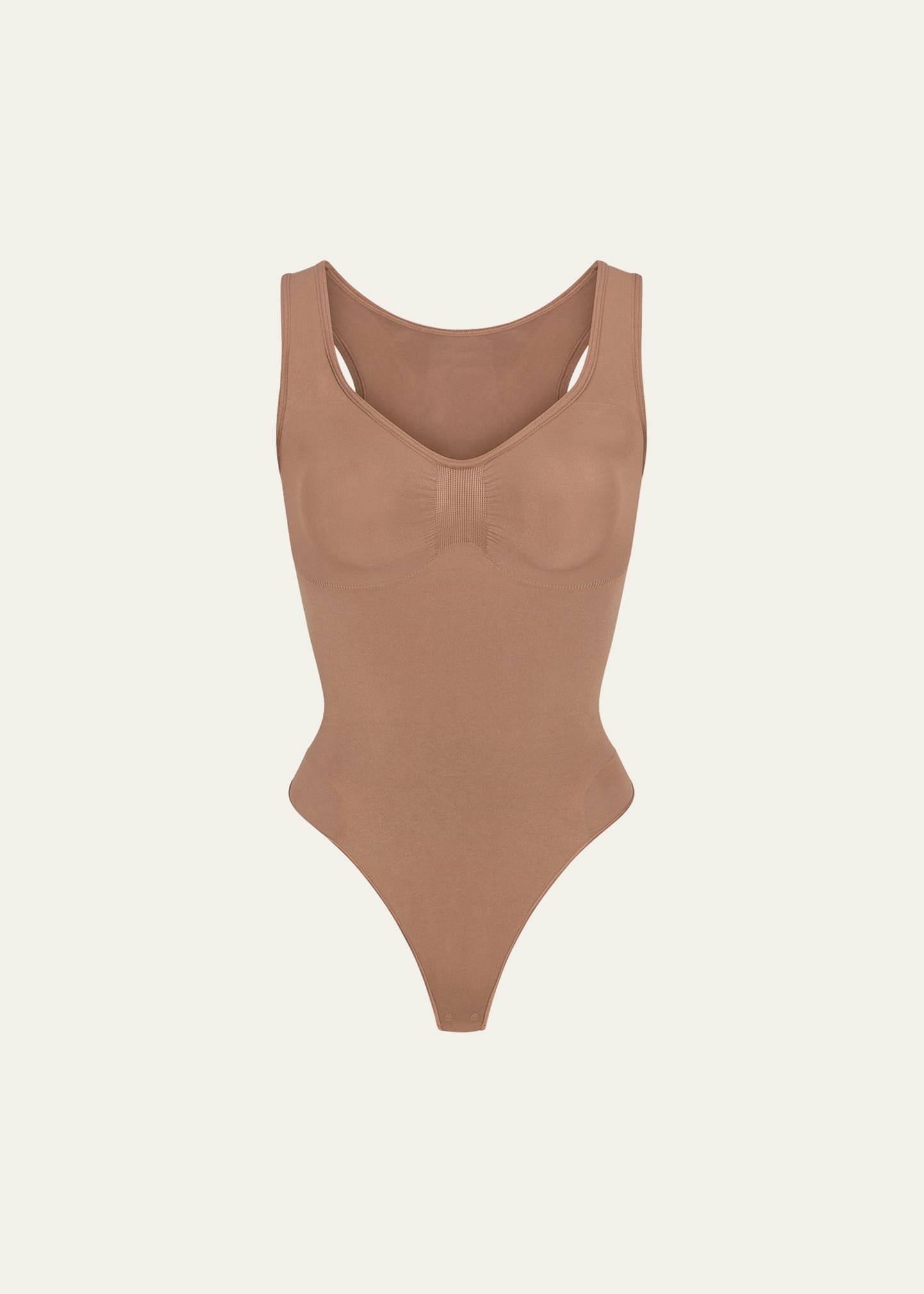 Seamless Sculpt Scoop Neck Thong Bodysuit