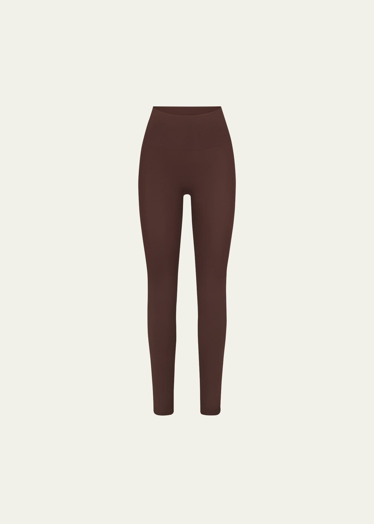 Skims Cropped High-rise Leggings In Cocoa