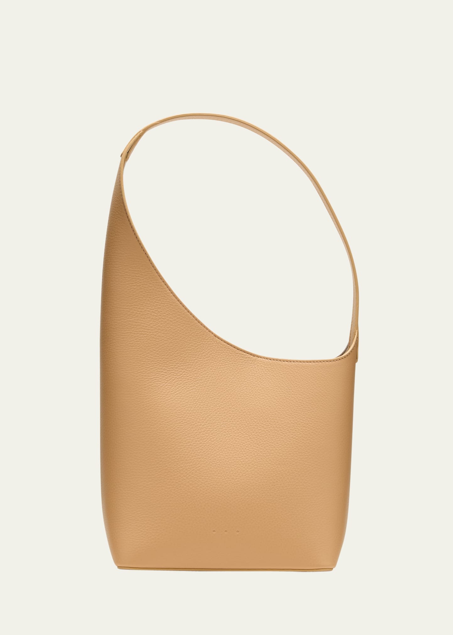 Aesther Ekme Demi Lune Asymmetrical Shoulder Bag In 214 Grain Champag