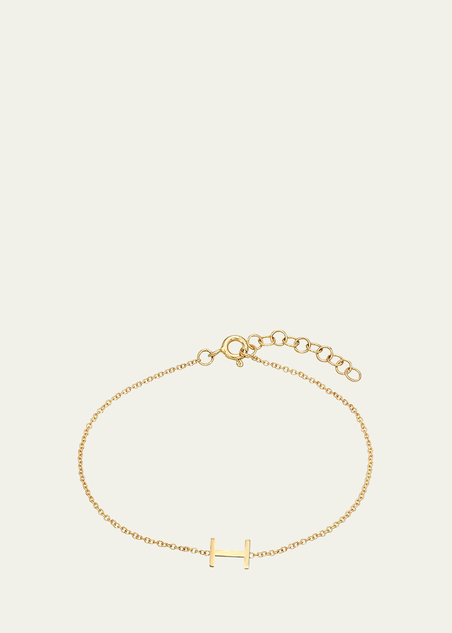 Zoe Lev Jewelry 14k Yellow Gold Initial X Bracelet