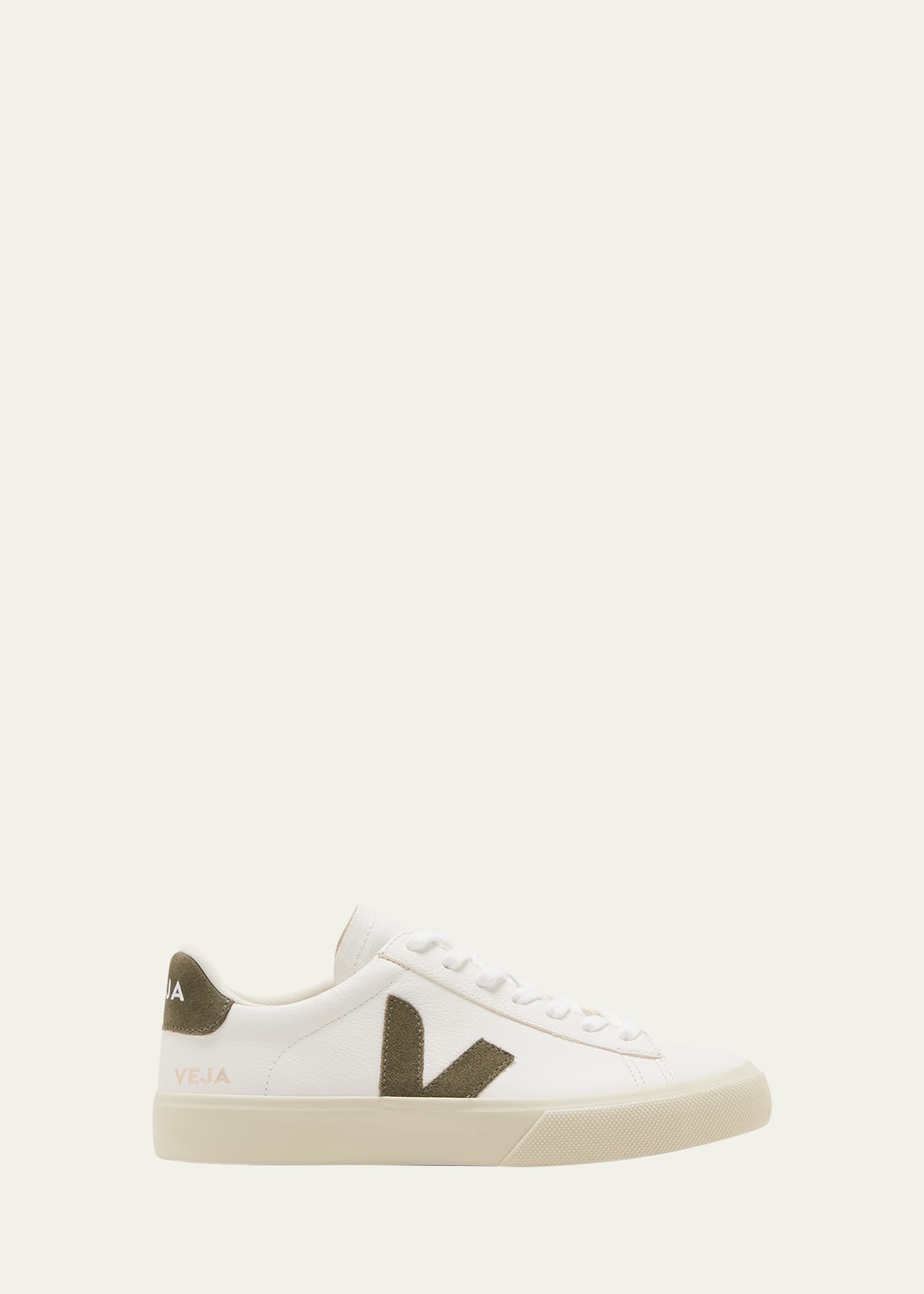 Veja White Campo Chromefree Leather Sneakers In Ex Wt Kak