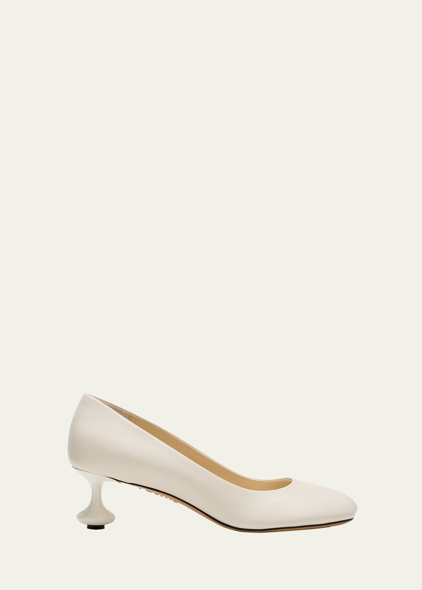 Loewe Toy Leather Stiletto Pumps In White
