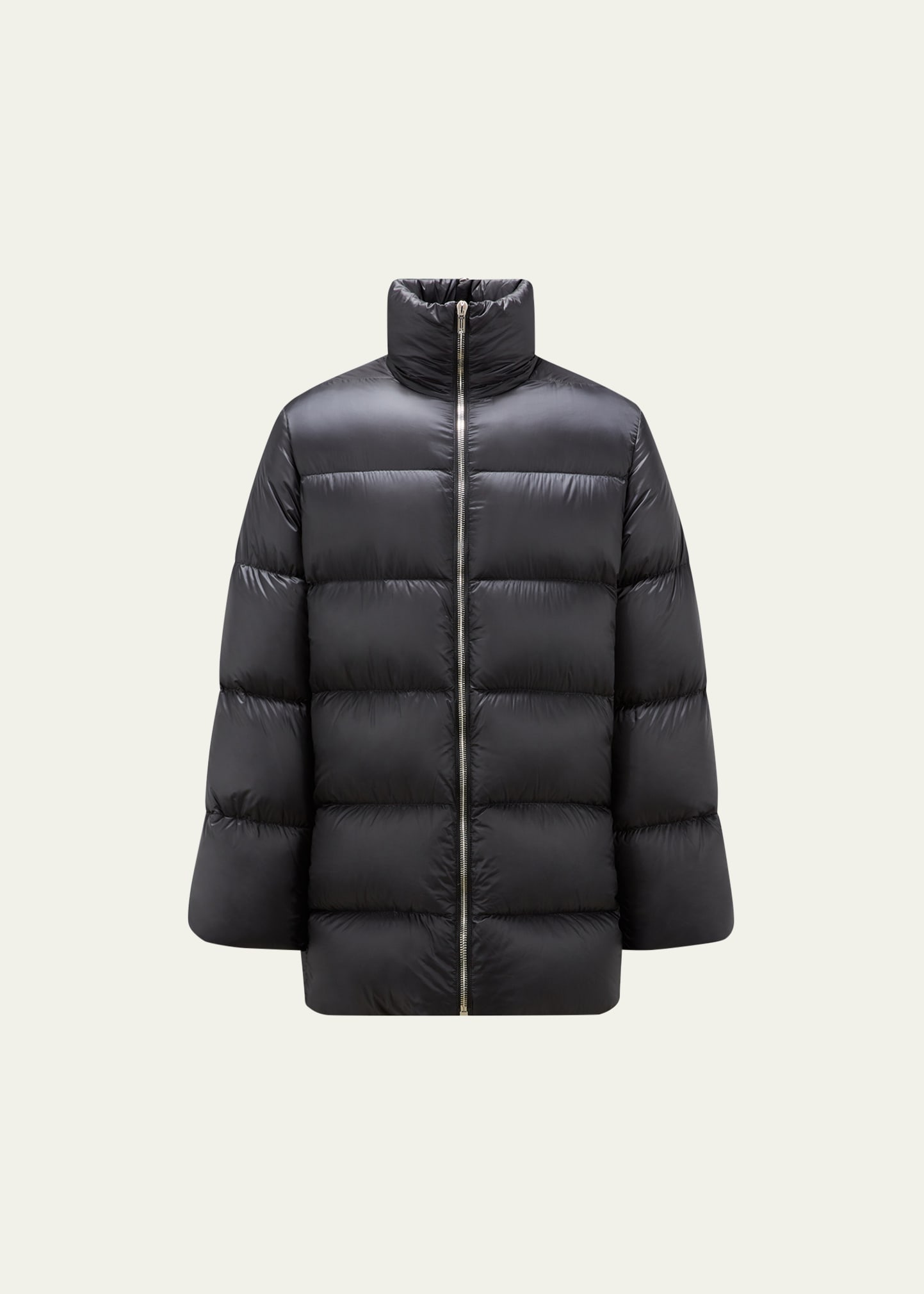 Shop Moncler Genius X Moncler Men's Stand Collar Puffer Coat In Black