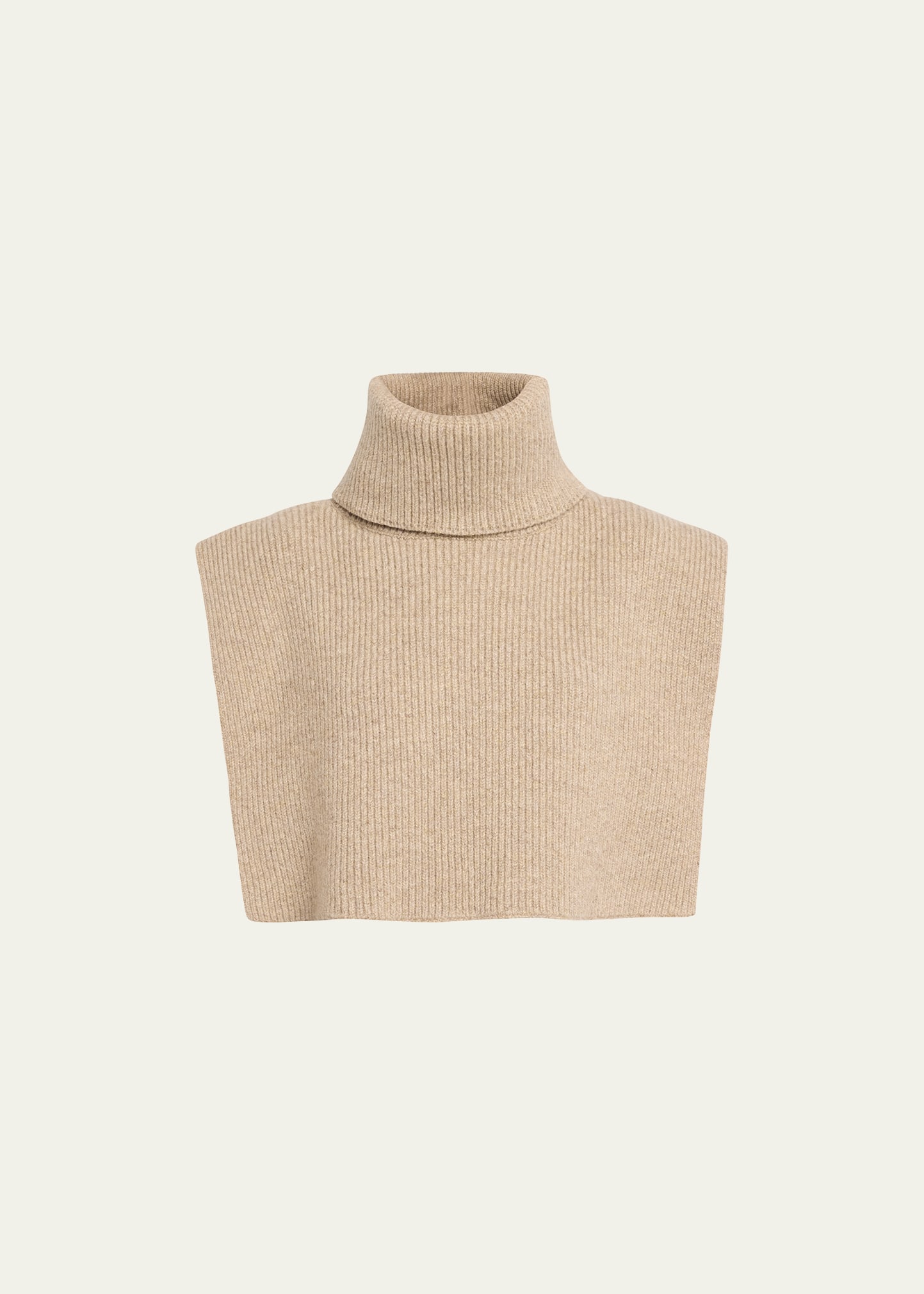 The Row Emmit Turtleneck Scarf Cashmere Collar In Brown