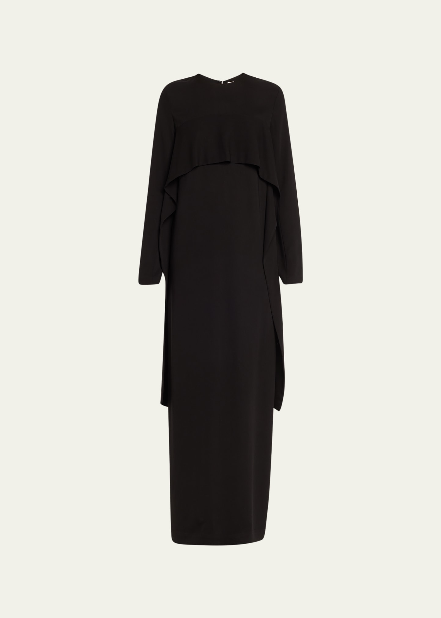 Totême Column Sash Cady Dress In Black