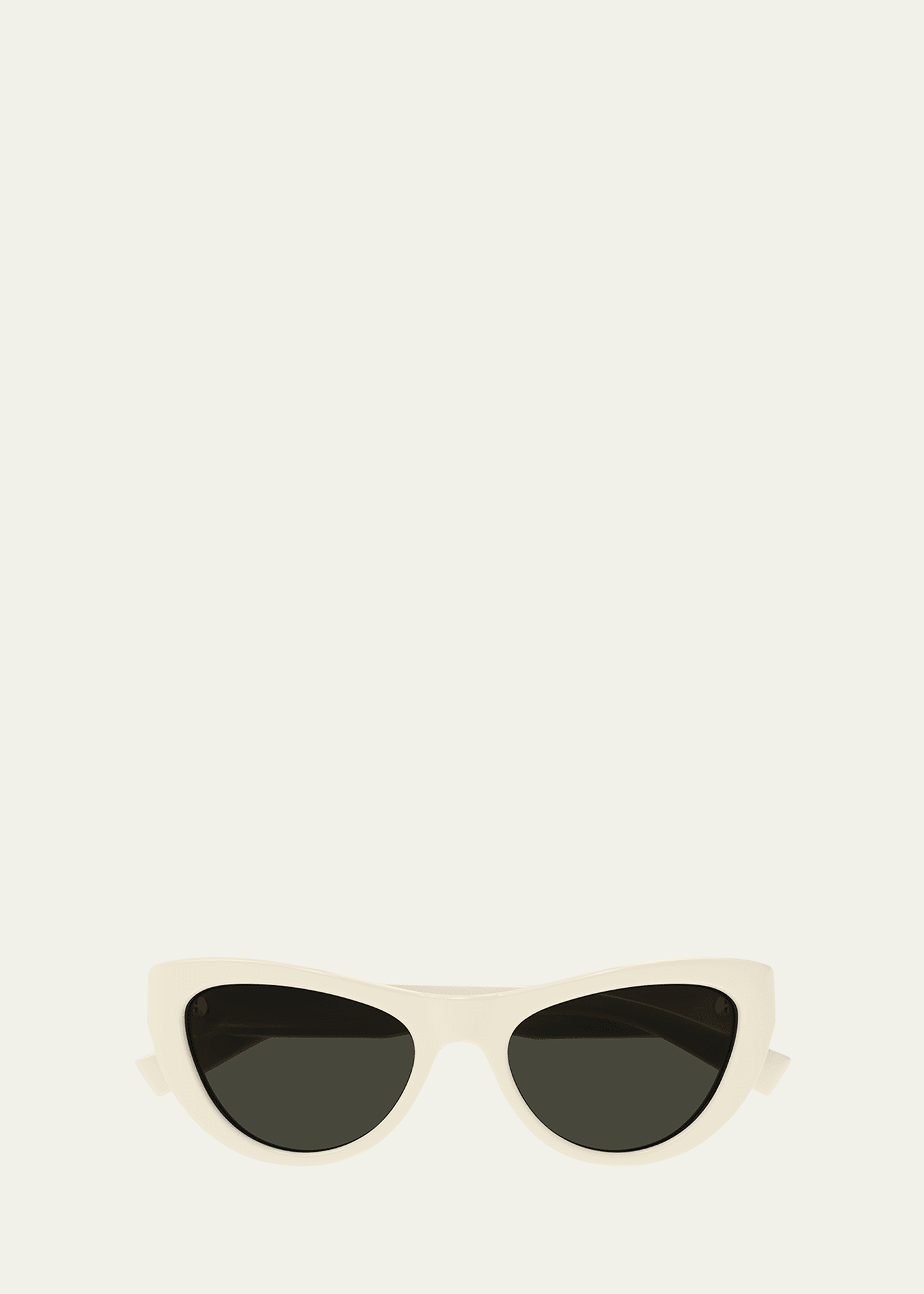 Sleek Logo Plastic Cat-Eye Sunglasses