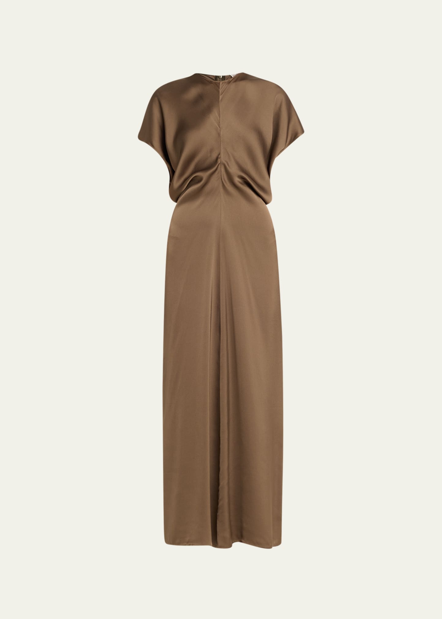 Totême Fluid-sleeve Jersey Maxi Dress In Grey