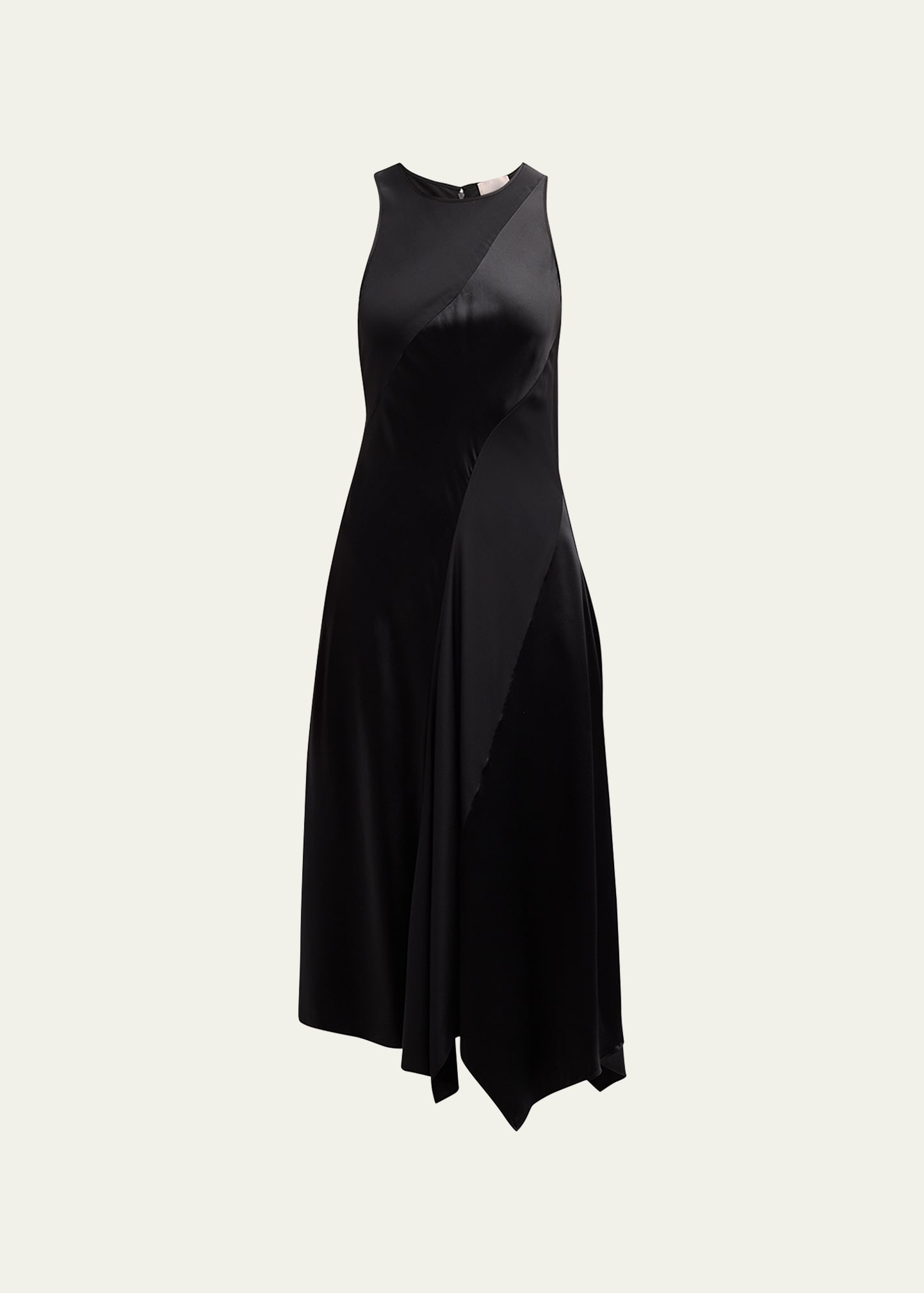 Solana Sleeveless Silk Midi Dress