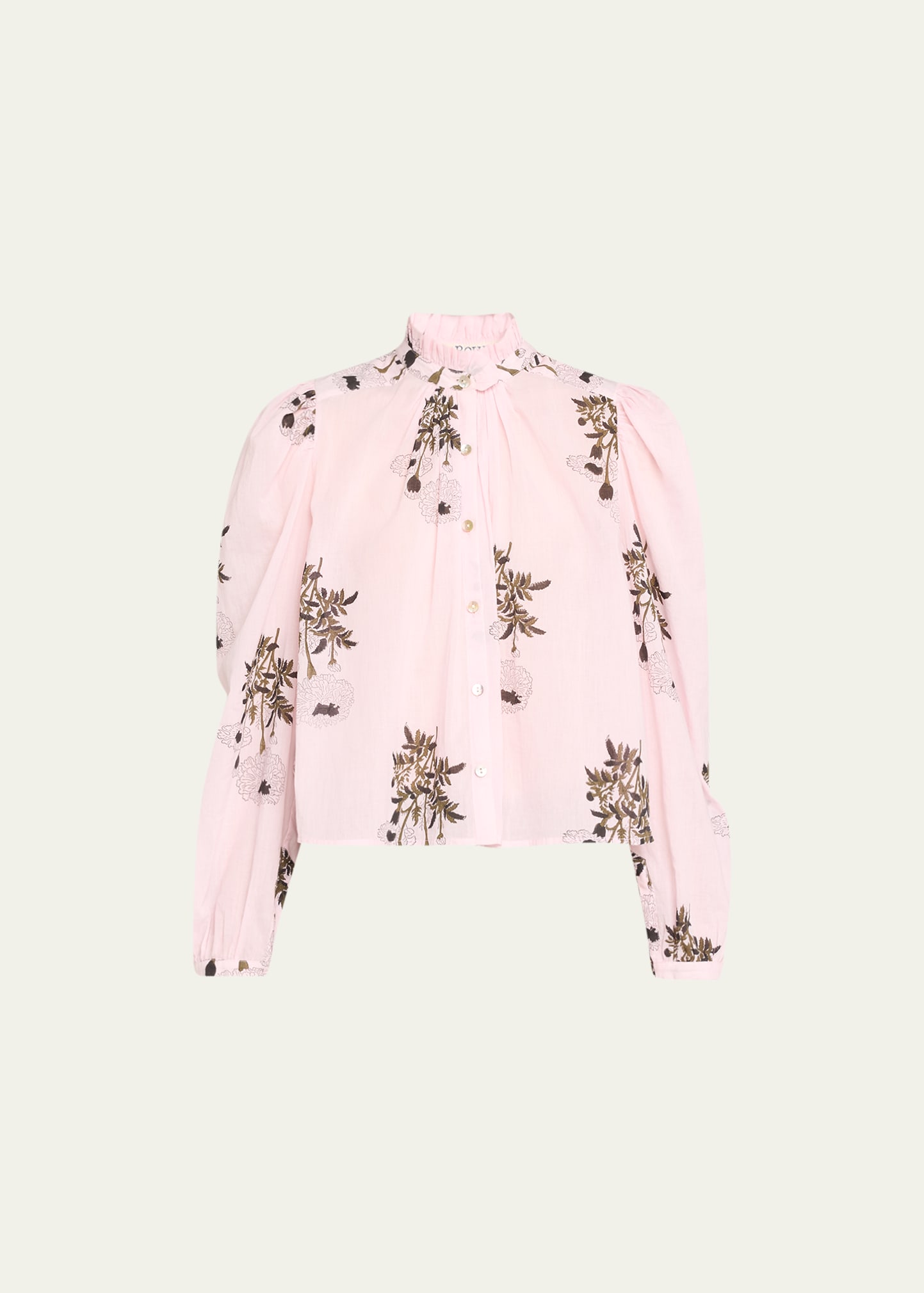 Alix Of Bohemia Annabel Anemone Bloom Long-sleeve Shirt In Pink