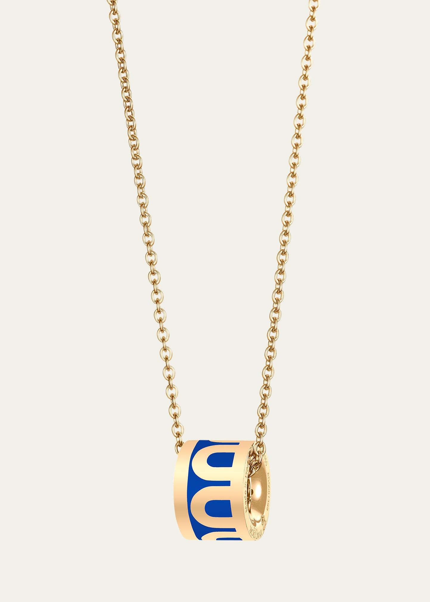 Davidor L'arc De  Bead Necklace In 18k Yellow Gold With Riviera Lacquered Ceramic