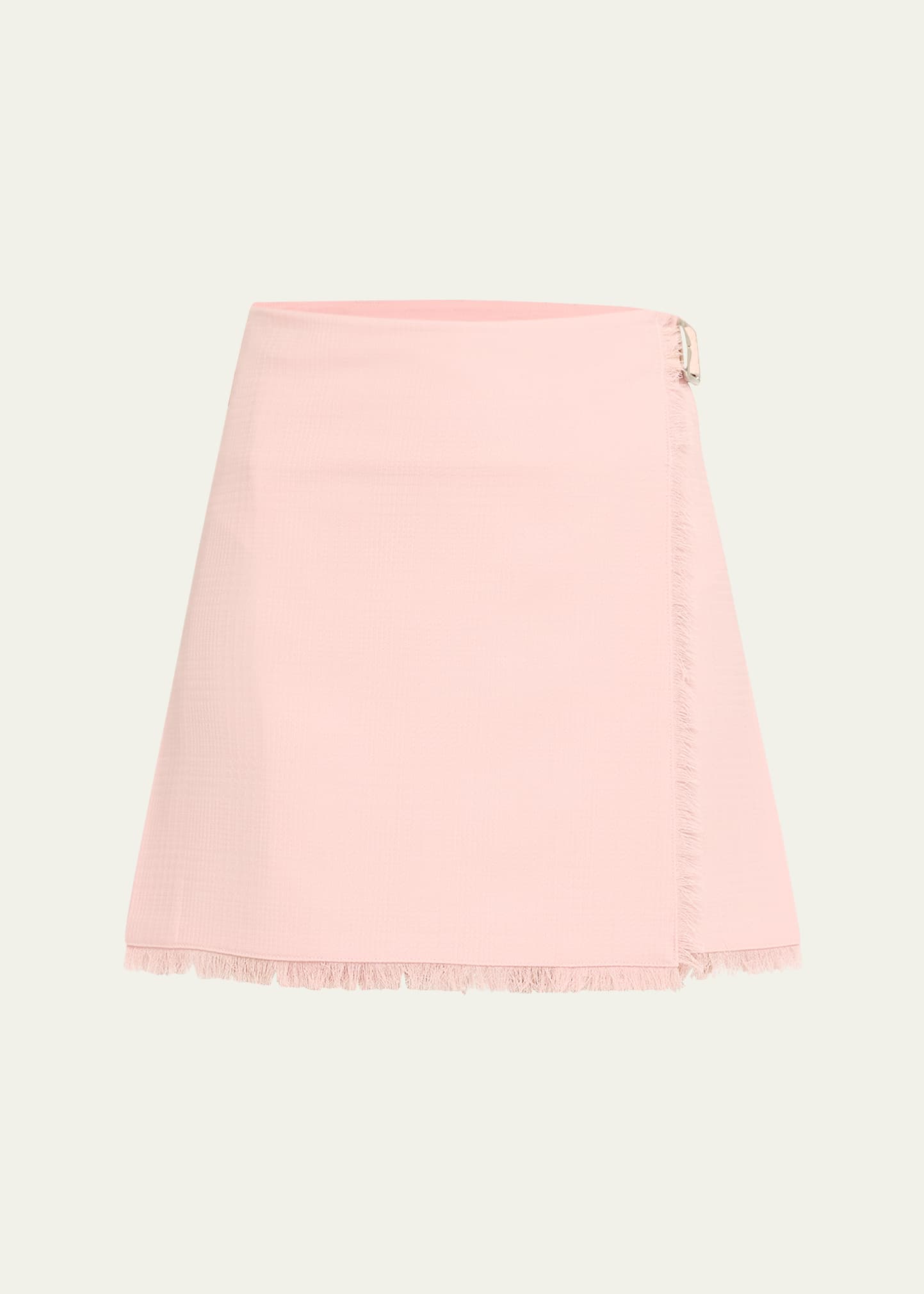 Pleated Mini Skirt with Belted Detail
