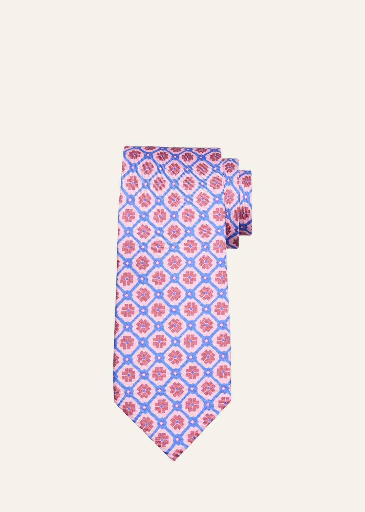 Charvet Men's Silk Geometric-print Tie In 1 Pur