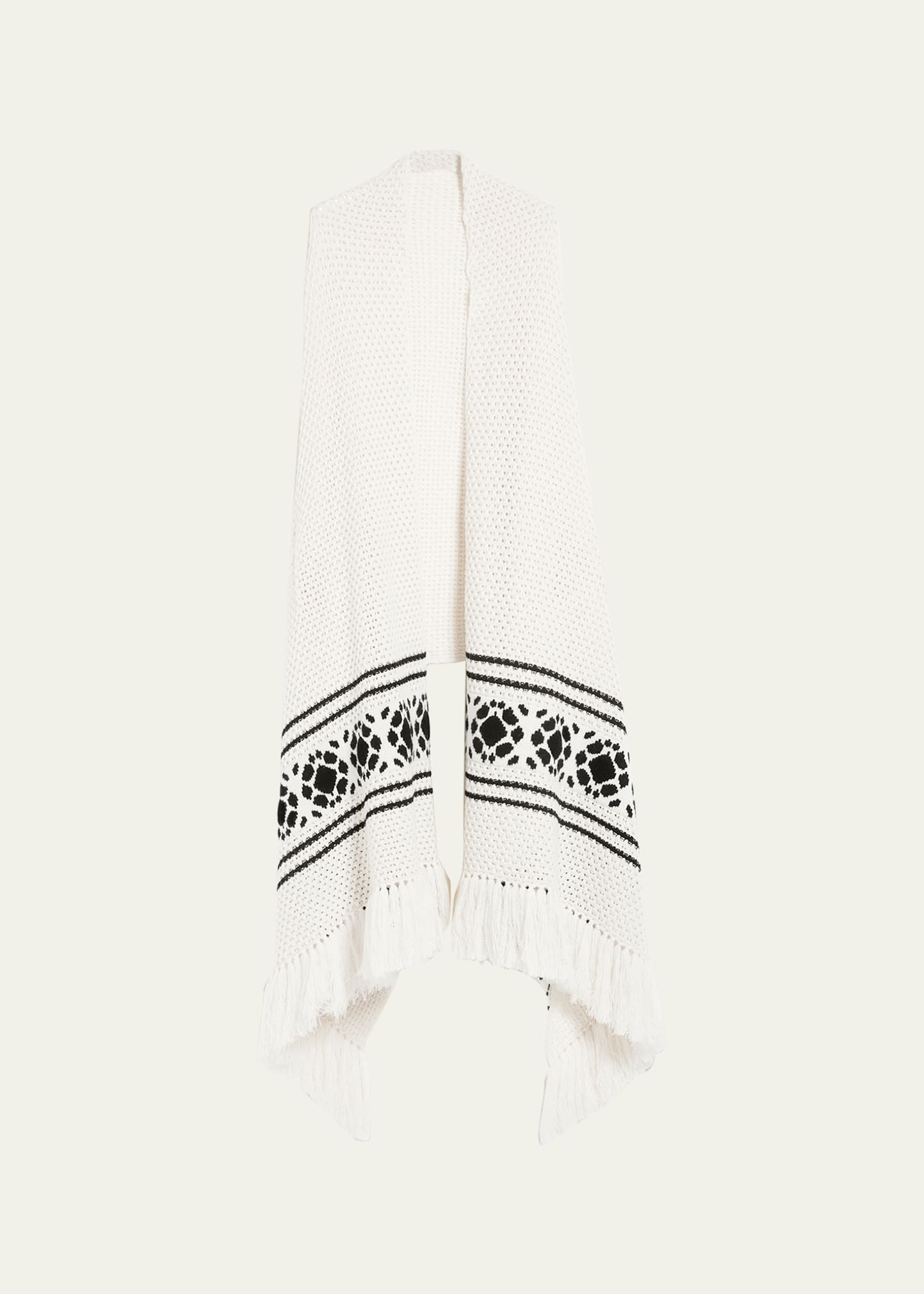 Max Mara Peplo Cashmere-blend Scarf In Ivory