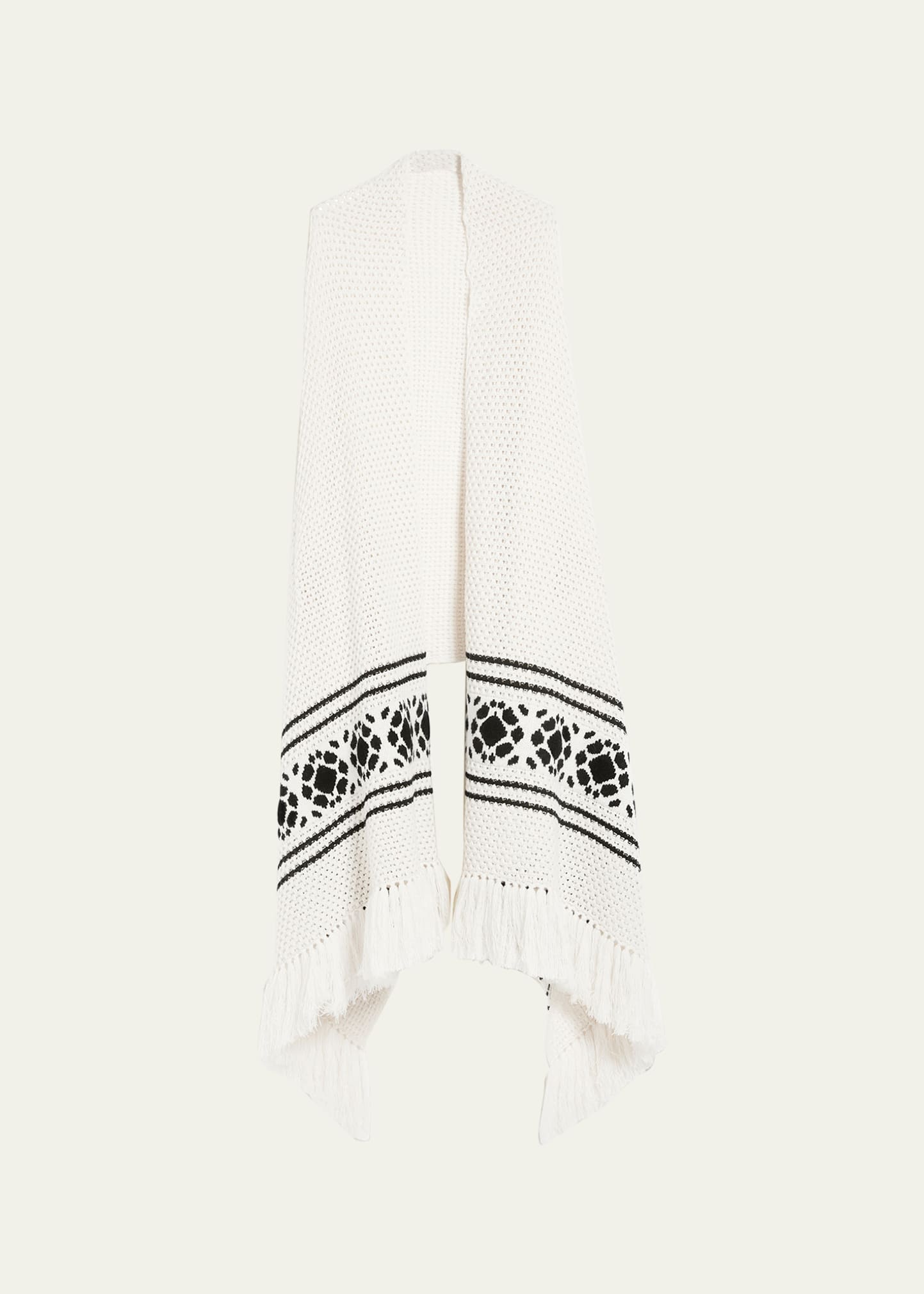 Max Mara Peplo Cashmere-blend Scarf In White