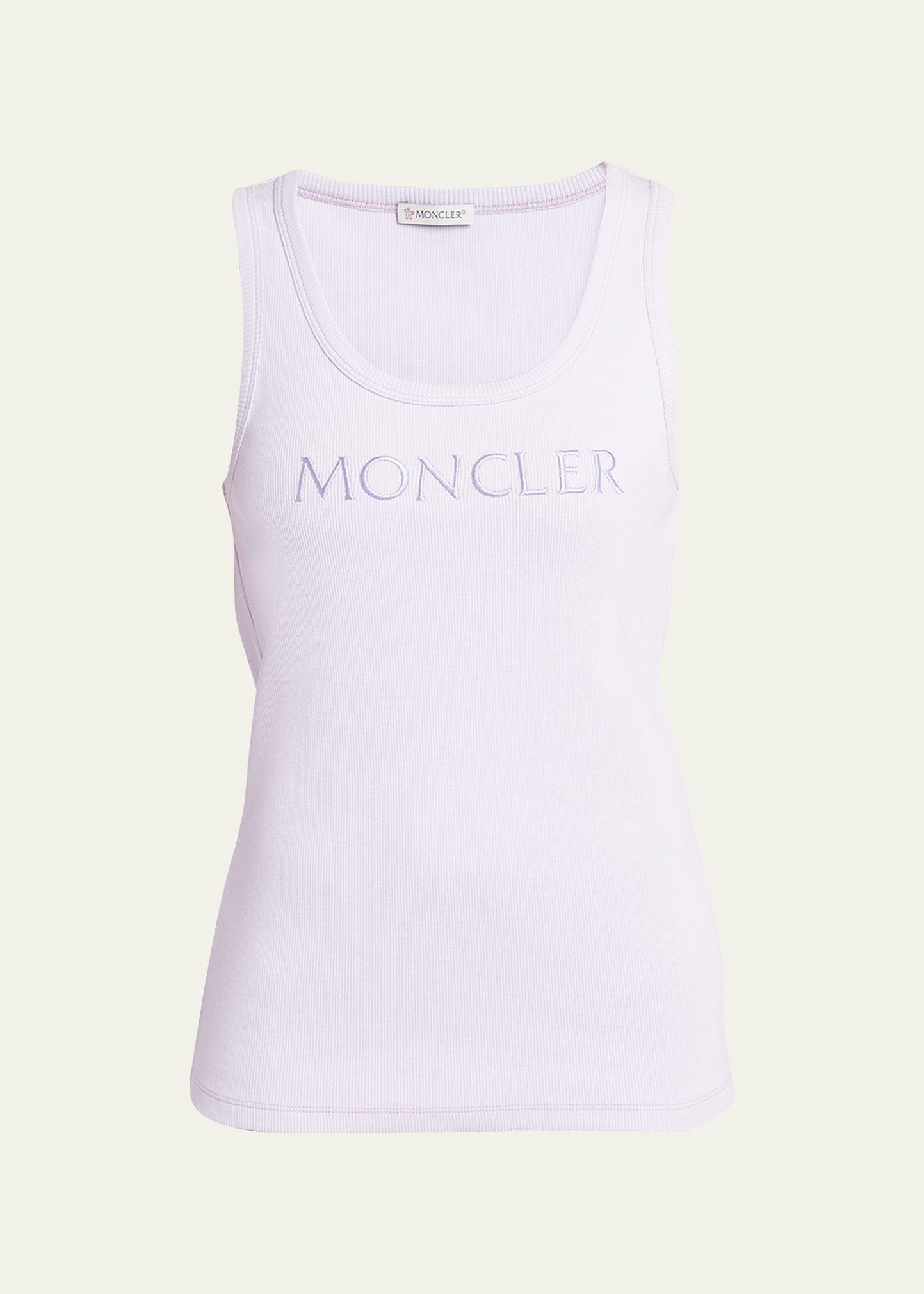 Embroidered Logo Jersey Tank Top