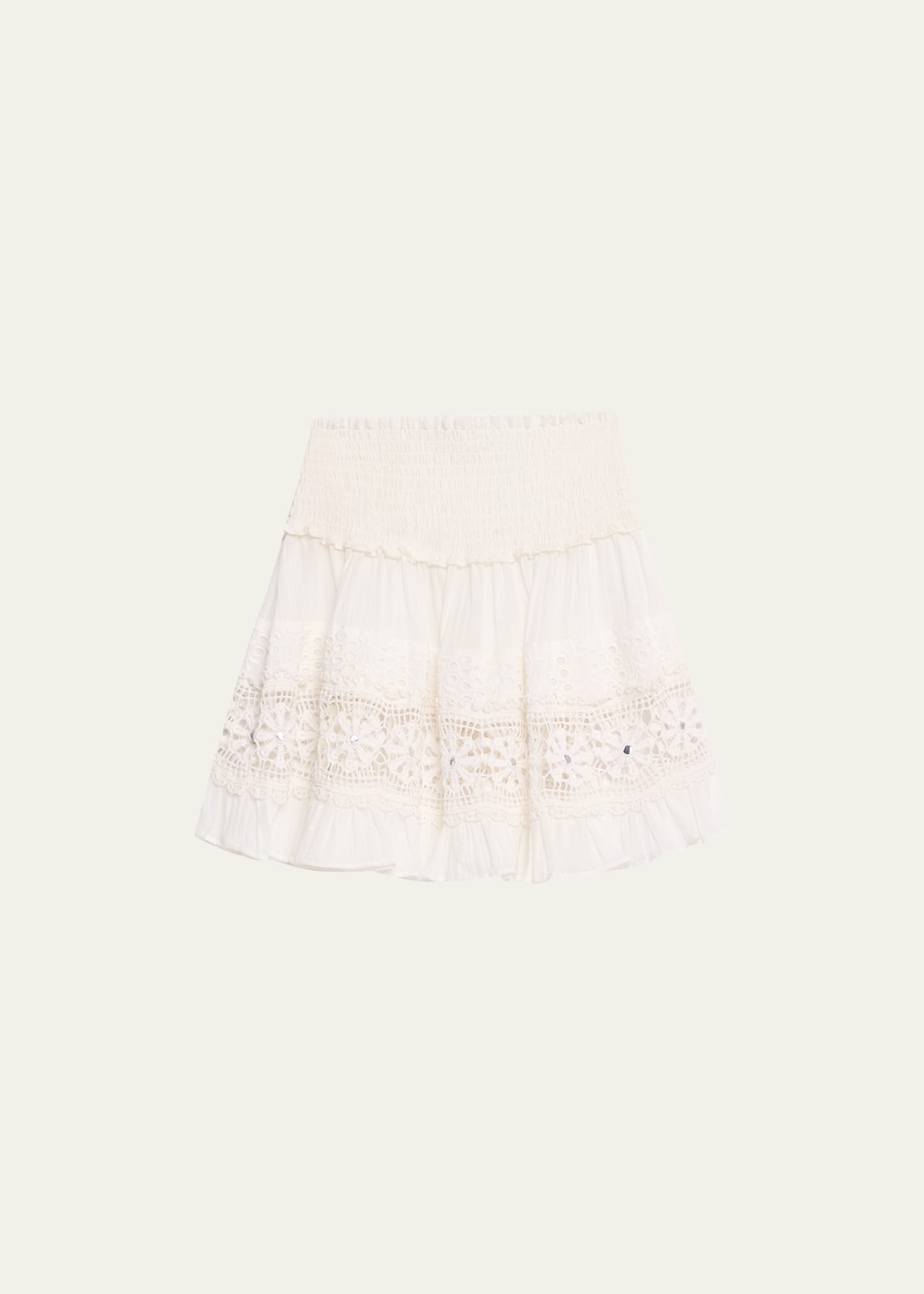 Avayah Embroidered Mini Skirt