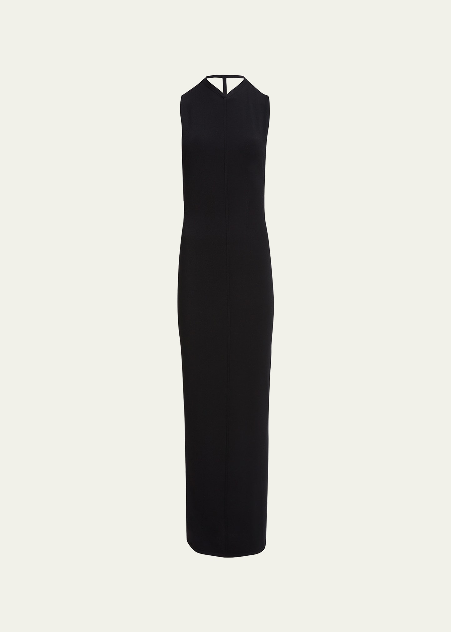 Shop Khaite Teri Sleeveless Strappy Backless Maxi Dress In Black