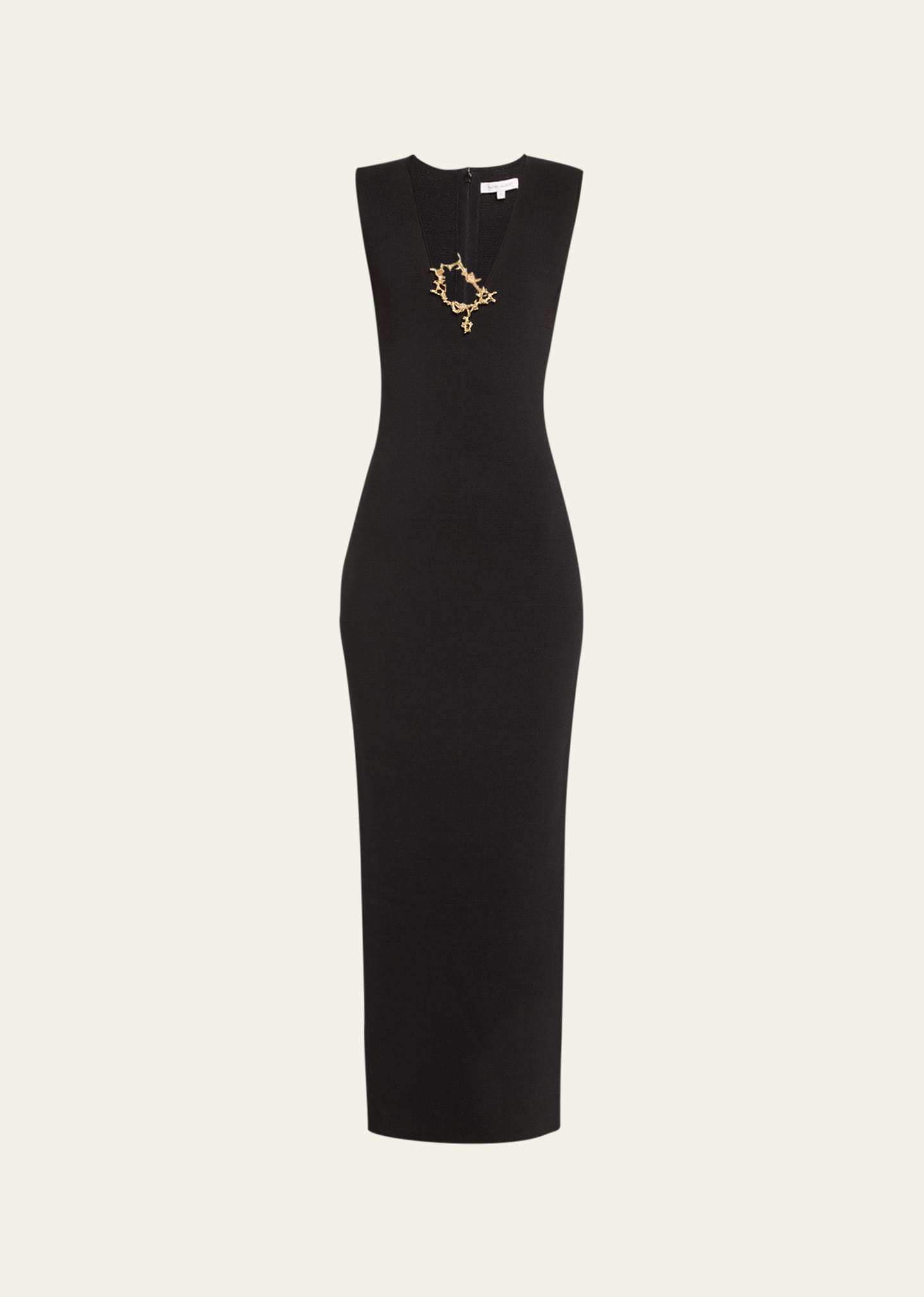 Shop Rachel Gilbert Paloma Knit Gown In Black