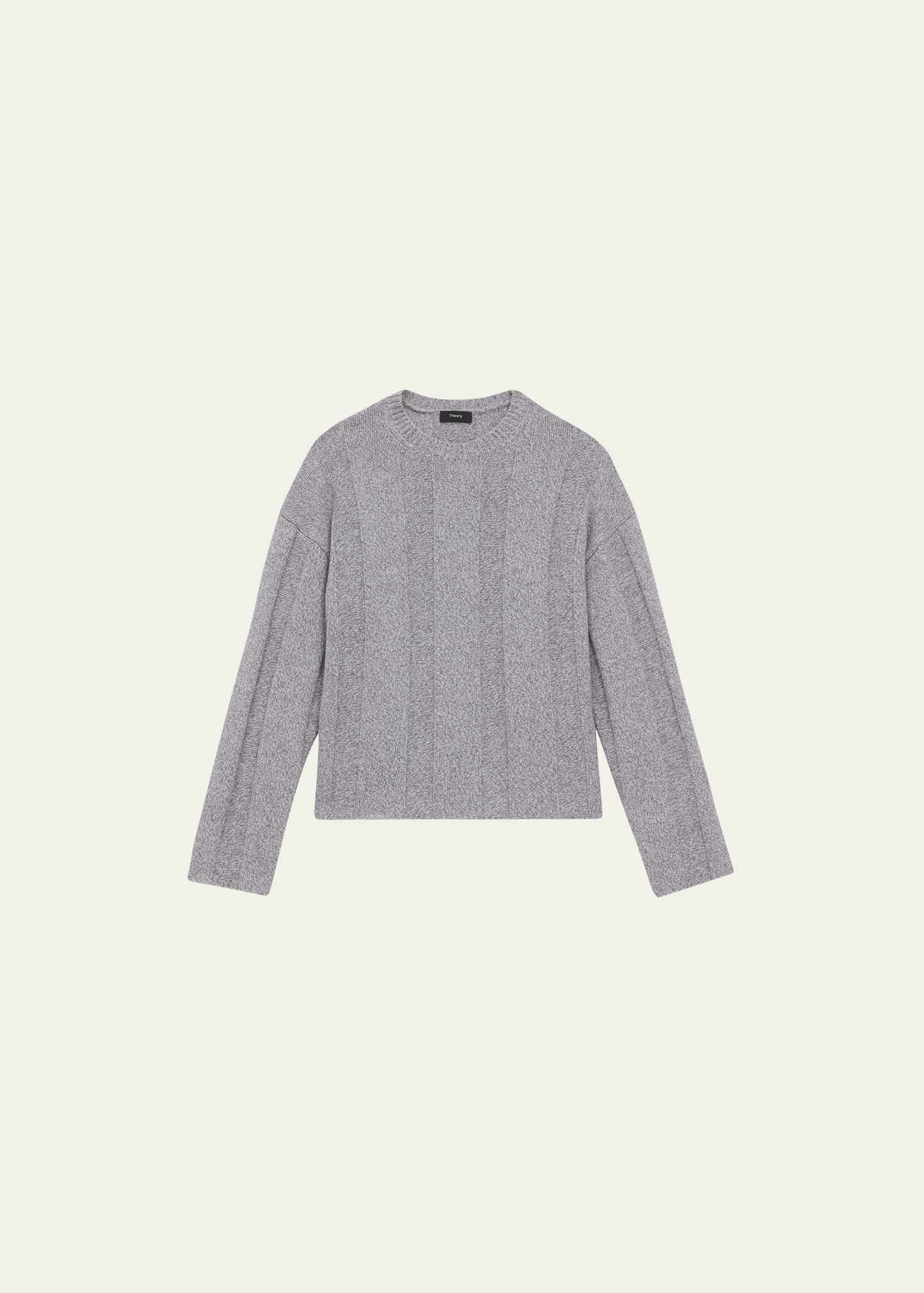 Wool and Cashmere Rib-Knit Sweater