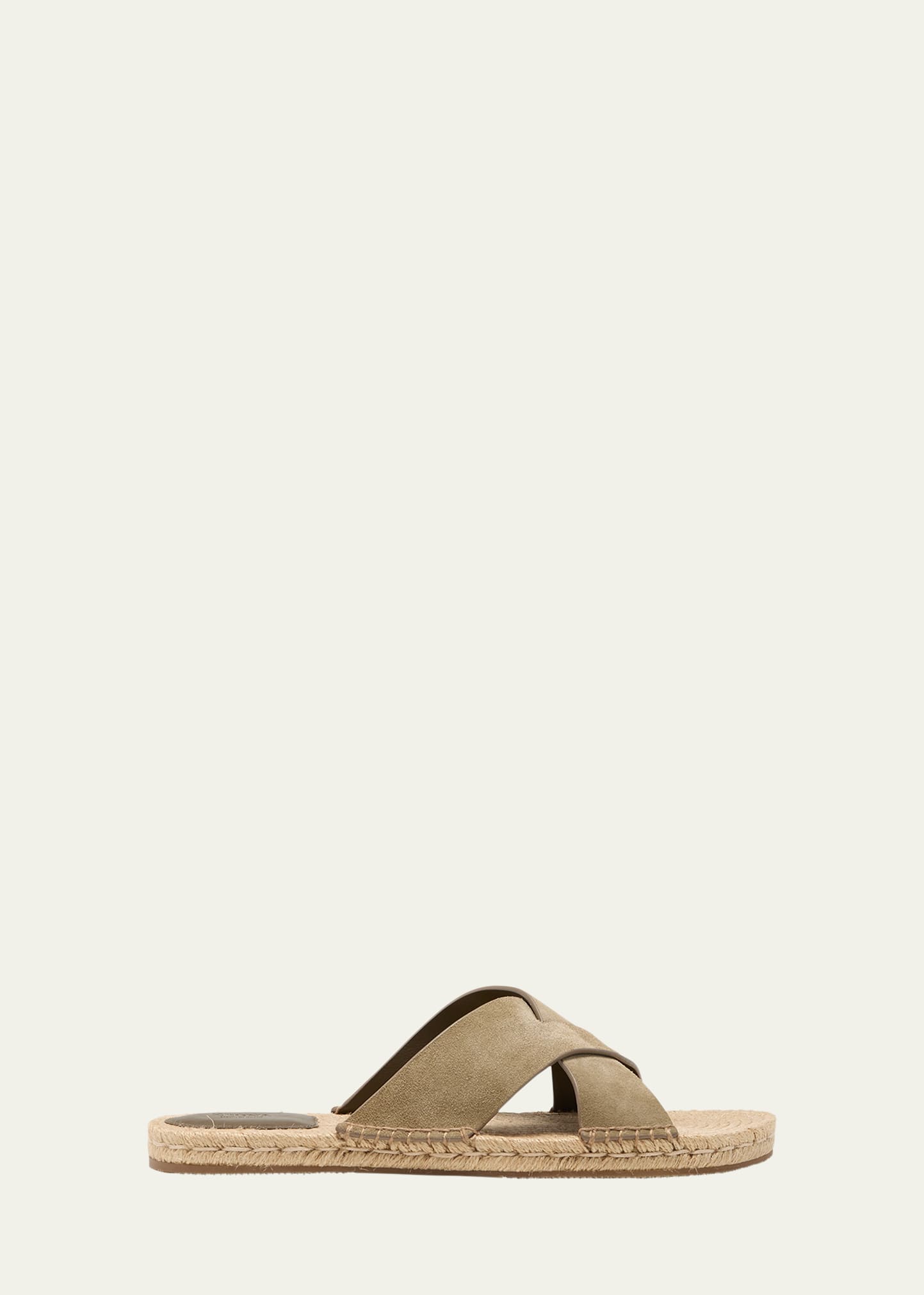 Zegna Men's Panarea Suede Espadrille Sandals In Light Brown
