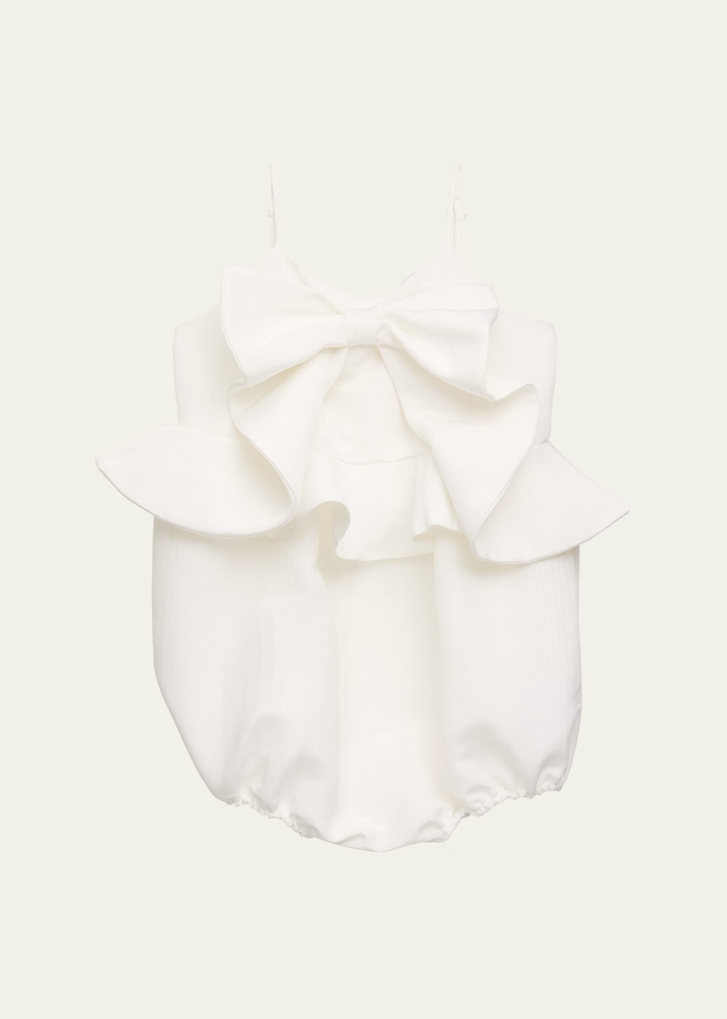 Bardot Junior Kids' Girl's Tulip Bow Bubble Romper In White