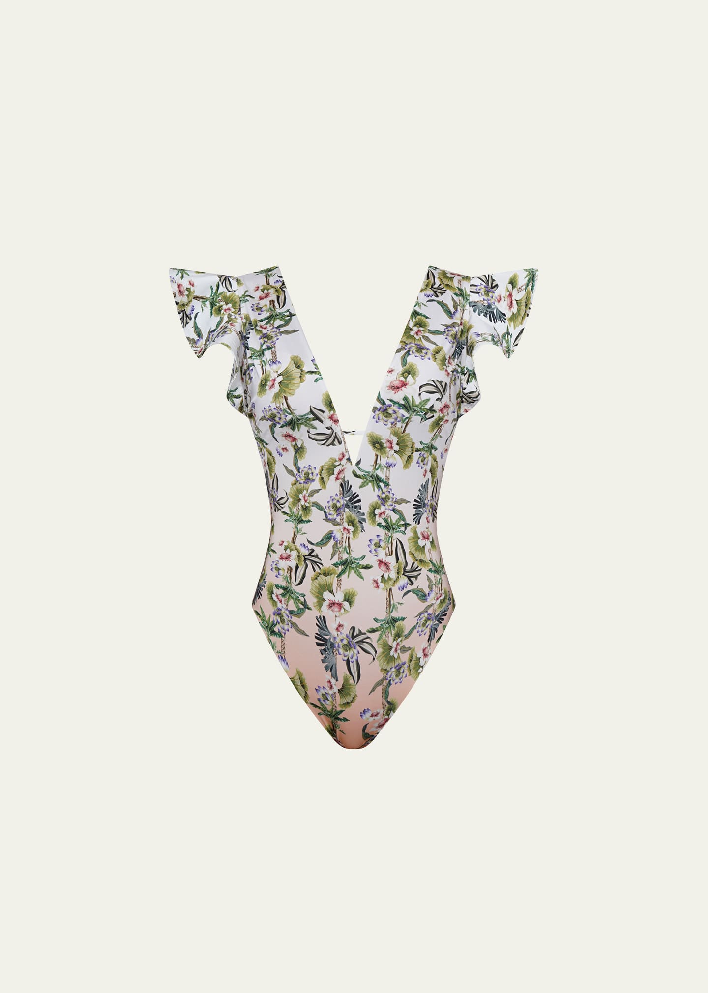 Aqua Blu Australia Daffodil-print Mackenzie One-piece Swimsuit (a-c Cup) In Multi