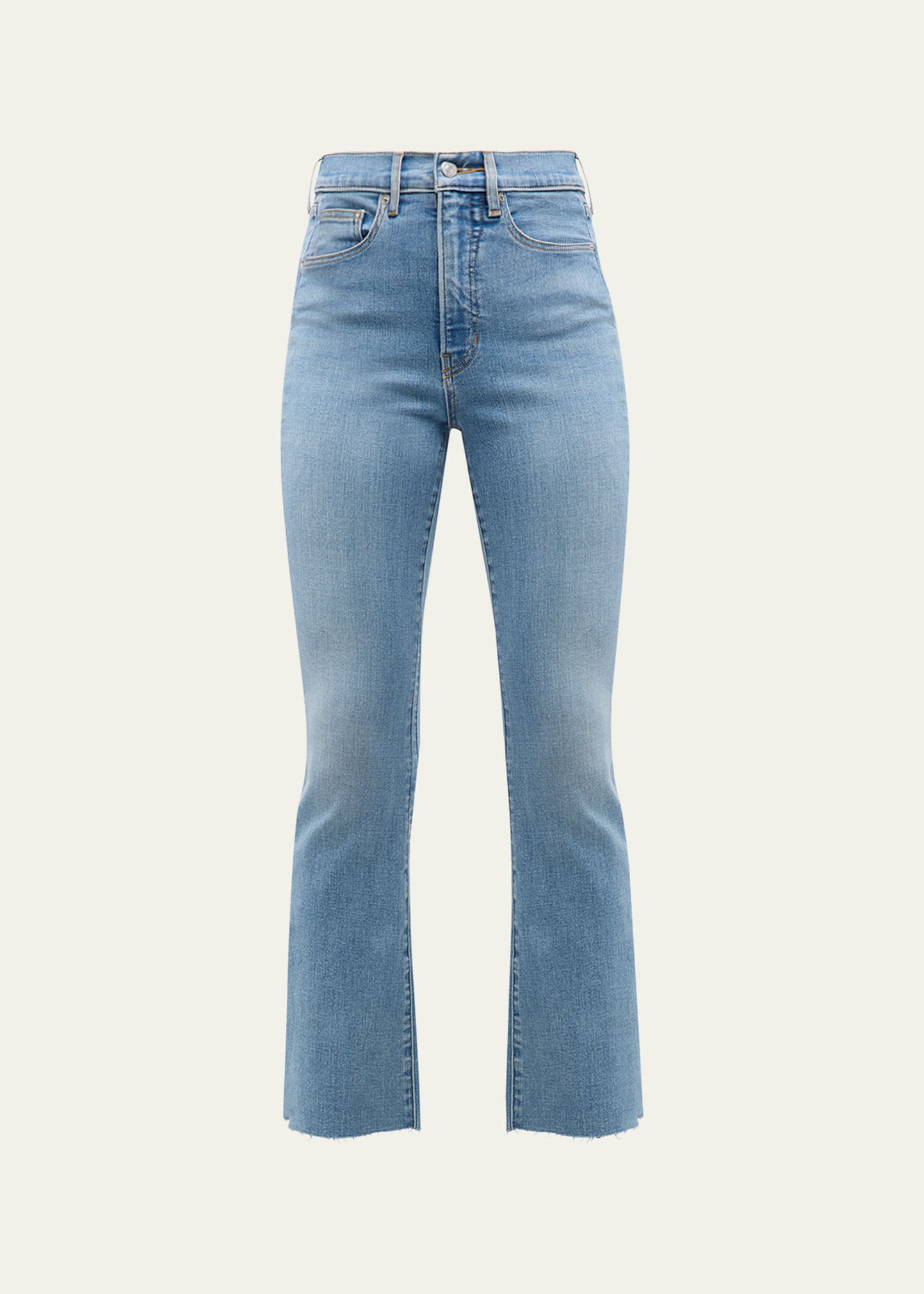 Shop Veronica Beard Beverly Skinny-flare Ankle Jeans In Nova