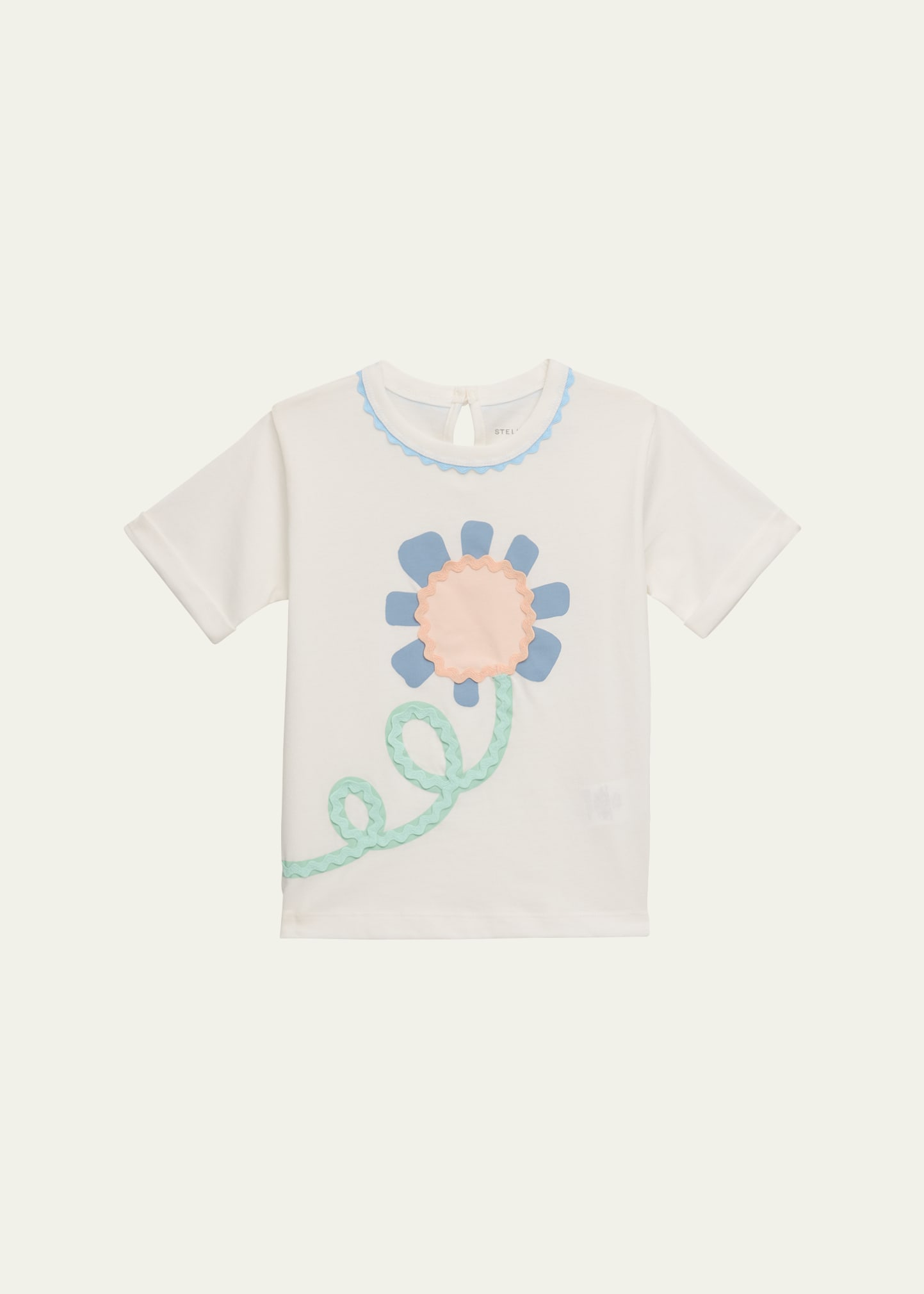 Girl's Seahorse-Print Short-Sleeve Tee, Size 2-10