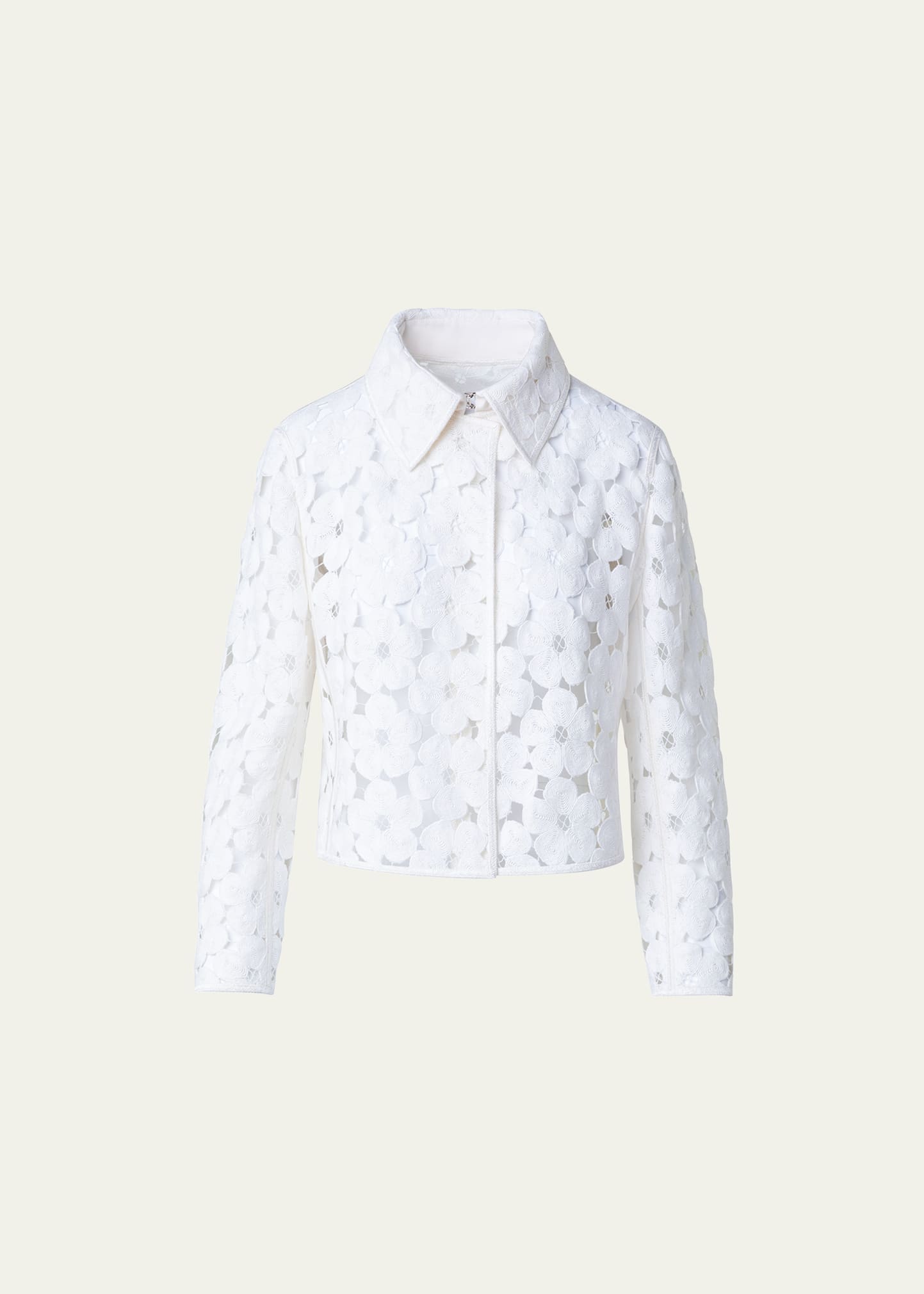 Timo Anemones Embroidered Short Jacket