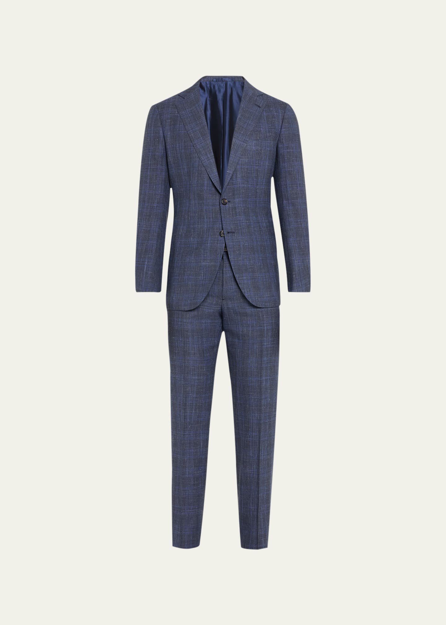 Men's Wool-Blend Plaid Suit