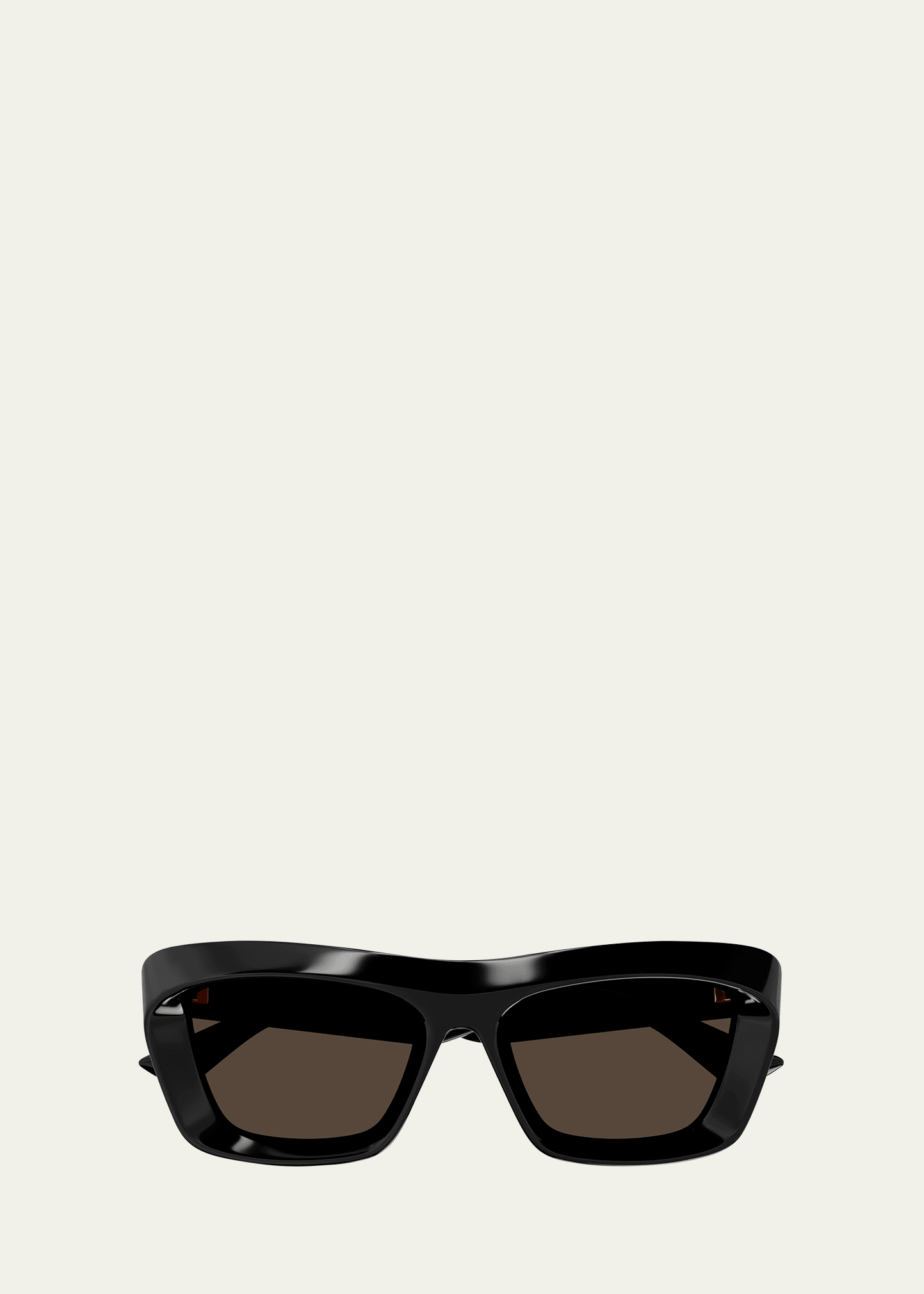 Beveled Acetate Rectangle Sunglasses