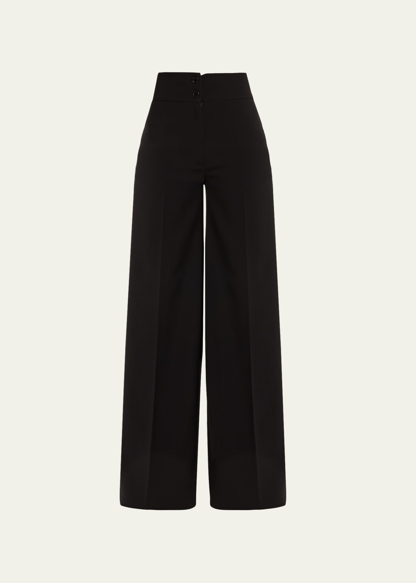 Shop Altuzarra Rudy High-waist Wide-leg Pants In Black