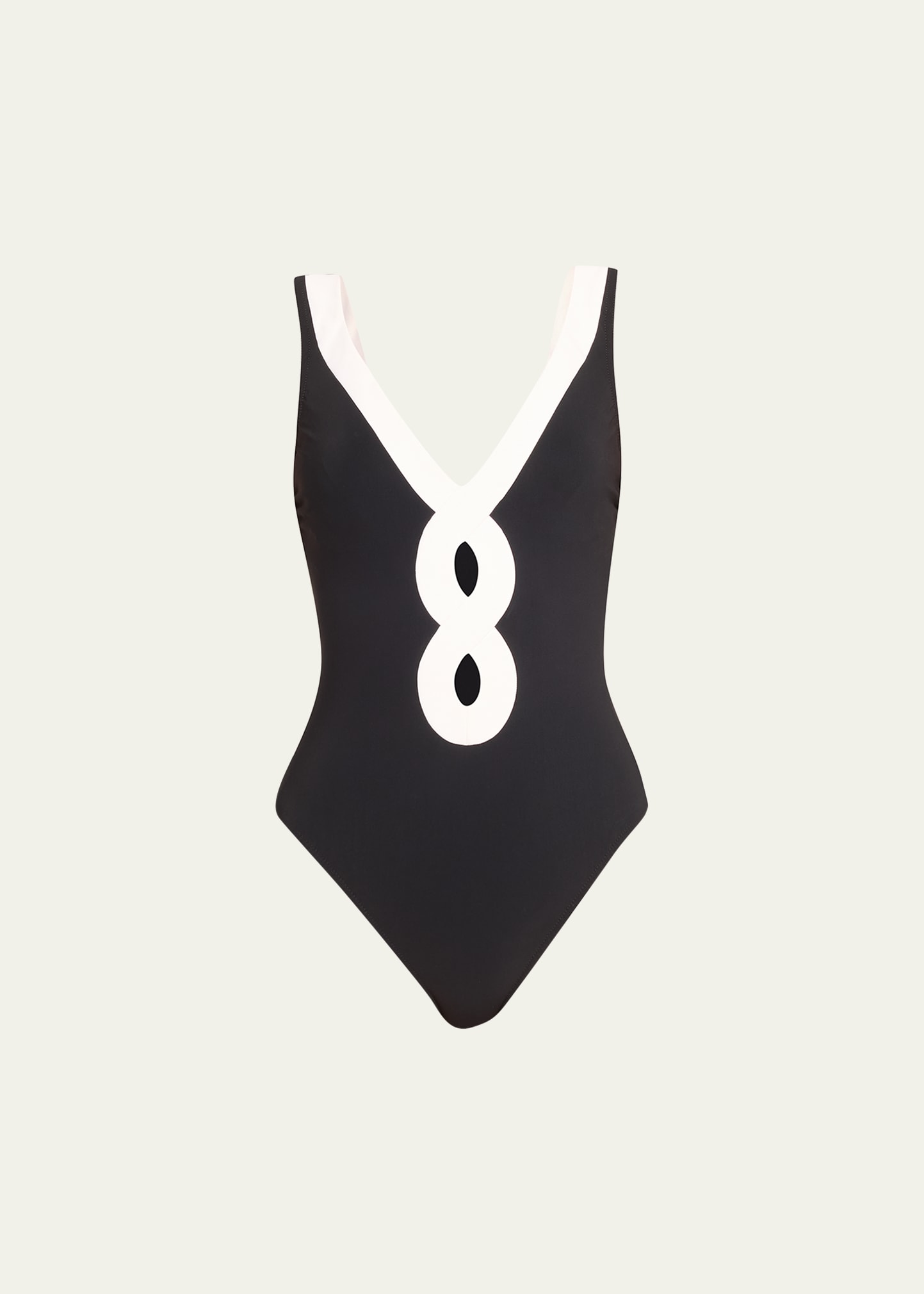 Octavia V-Neck Silent Underwire One-Piece Swimsuit