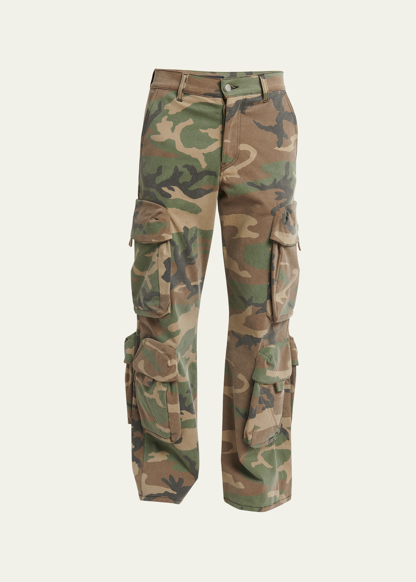 AMIRI MEN'S CAMO OVERSIZED CARGO PANTS