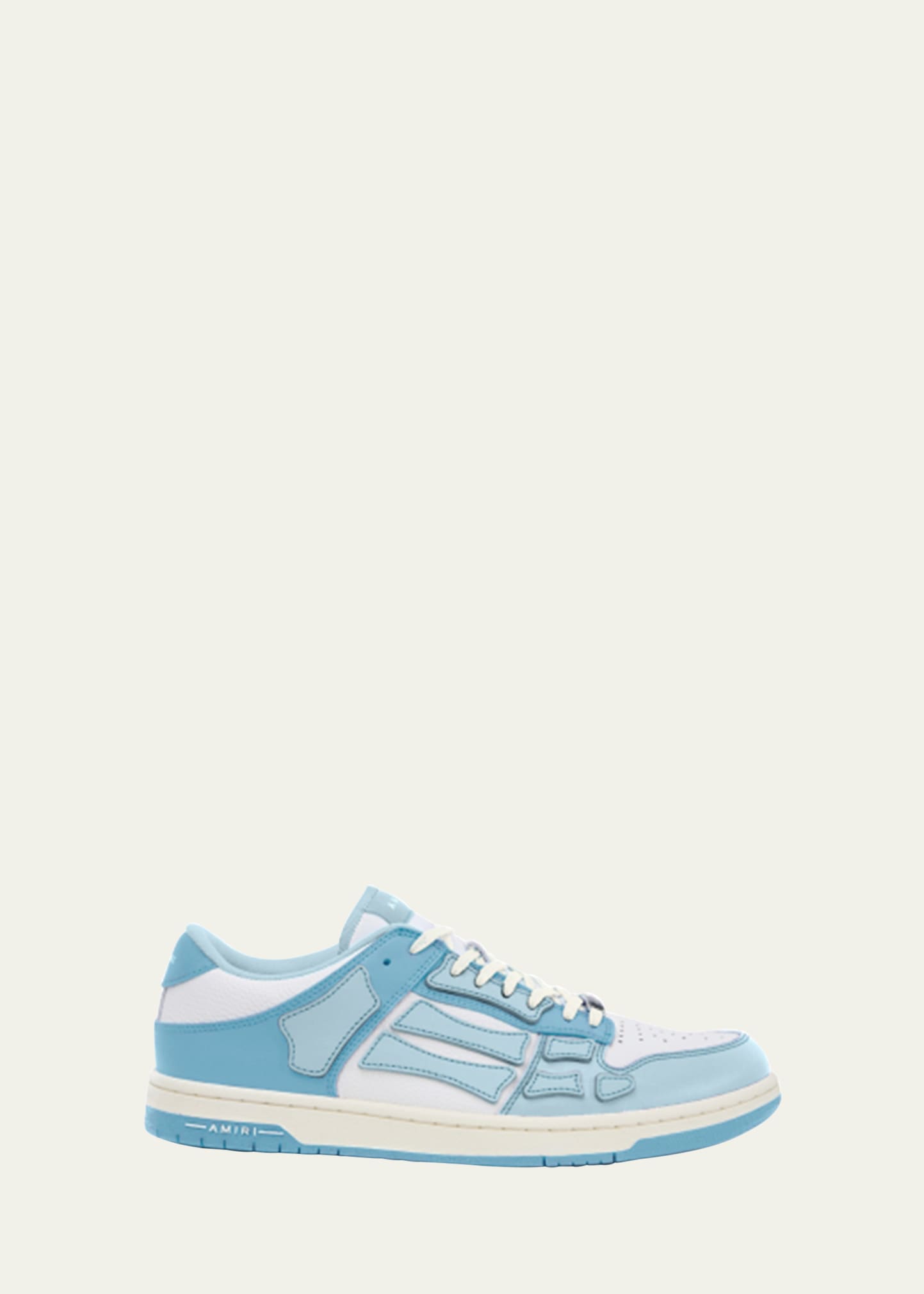 Amiri Blue & Off-white Skel-top Sneakers In Blue