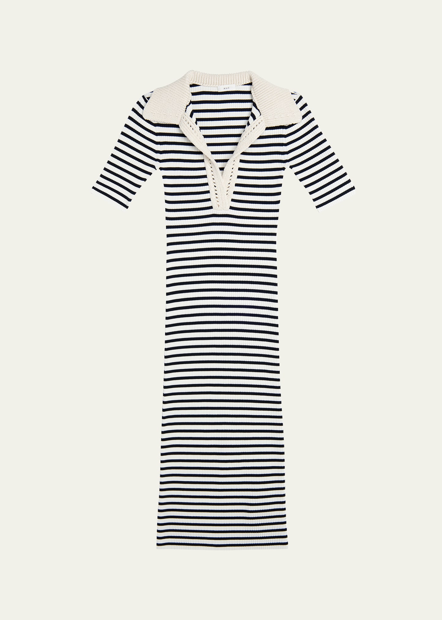 A.l.c Darcy Stripe Dress In Navybone