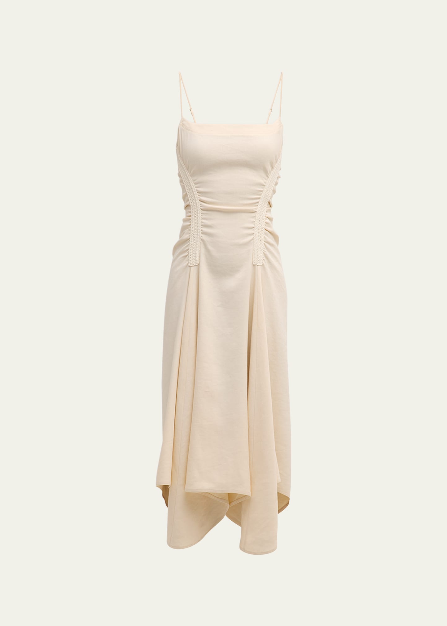 Silvia Spaghetti Strap A-Line Midi Dress