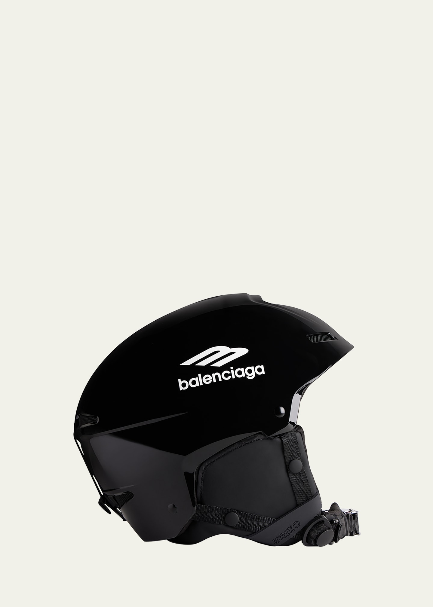 Shop Balenciaga Skiwear Helmet In Noir/ecru