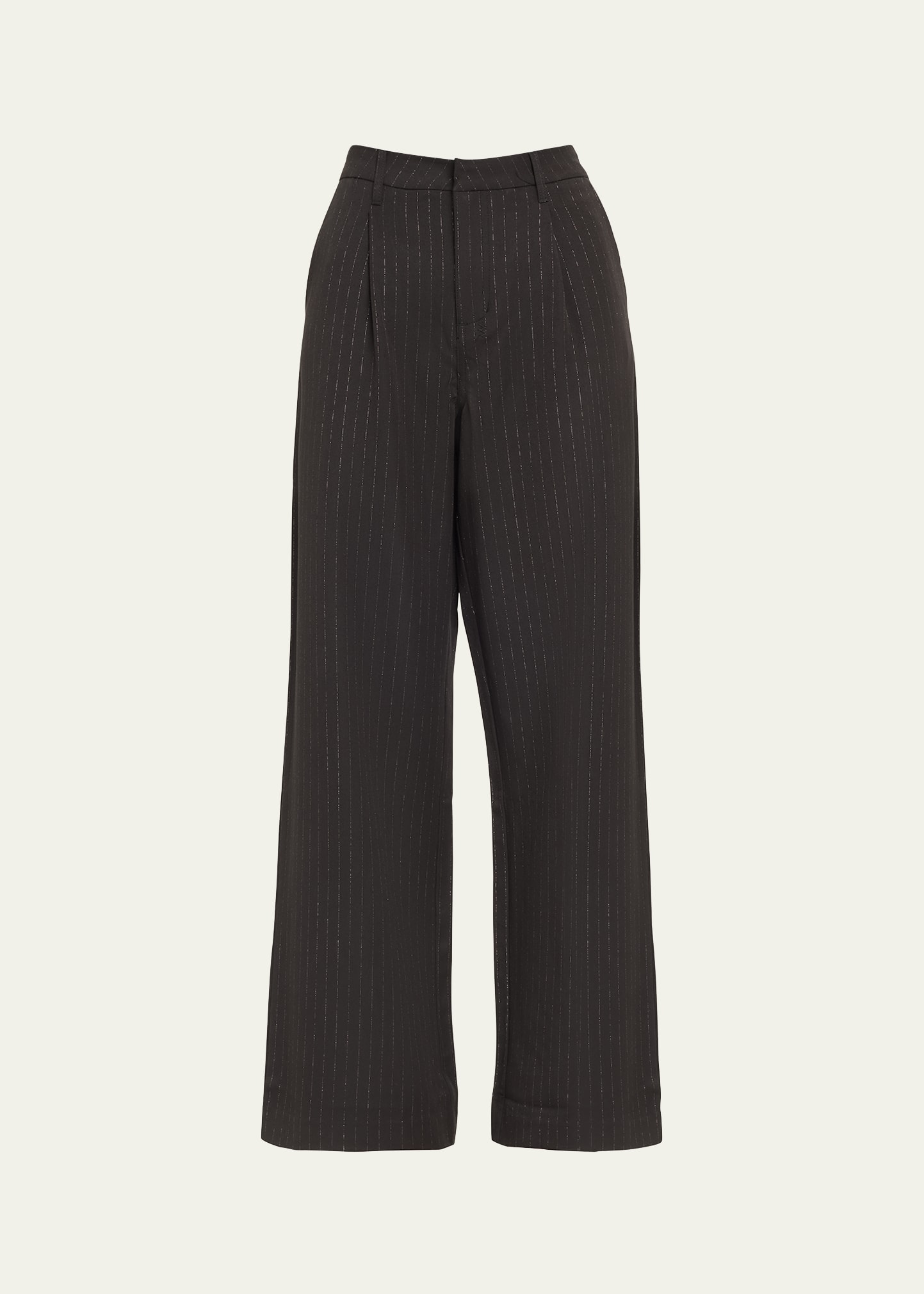 Shop Ksubi Rebel Pinstripe Trousers In Black