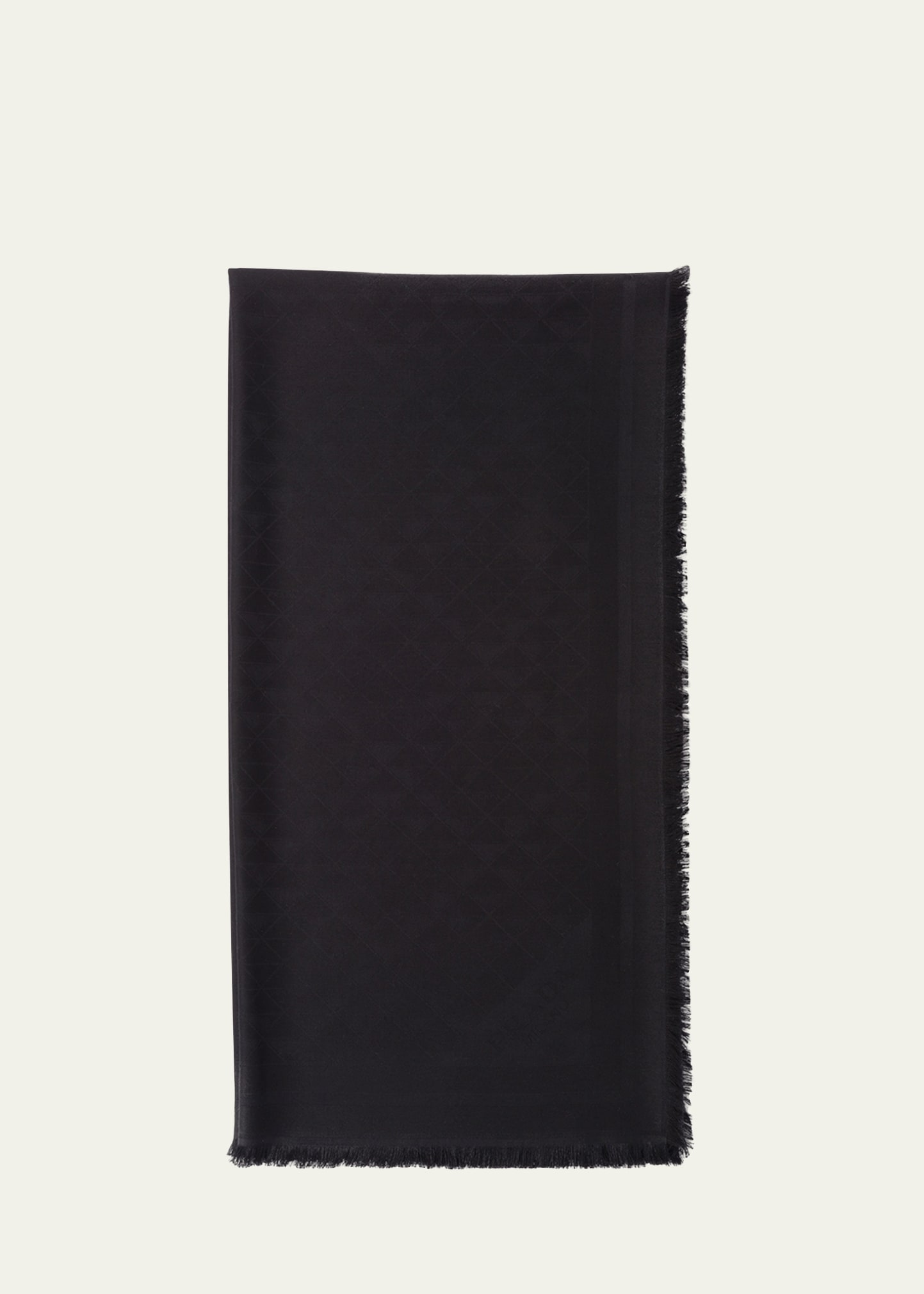 Prada Logo-jacquard Silk Scarf In F0065 Corda