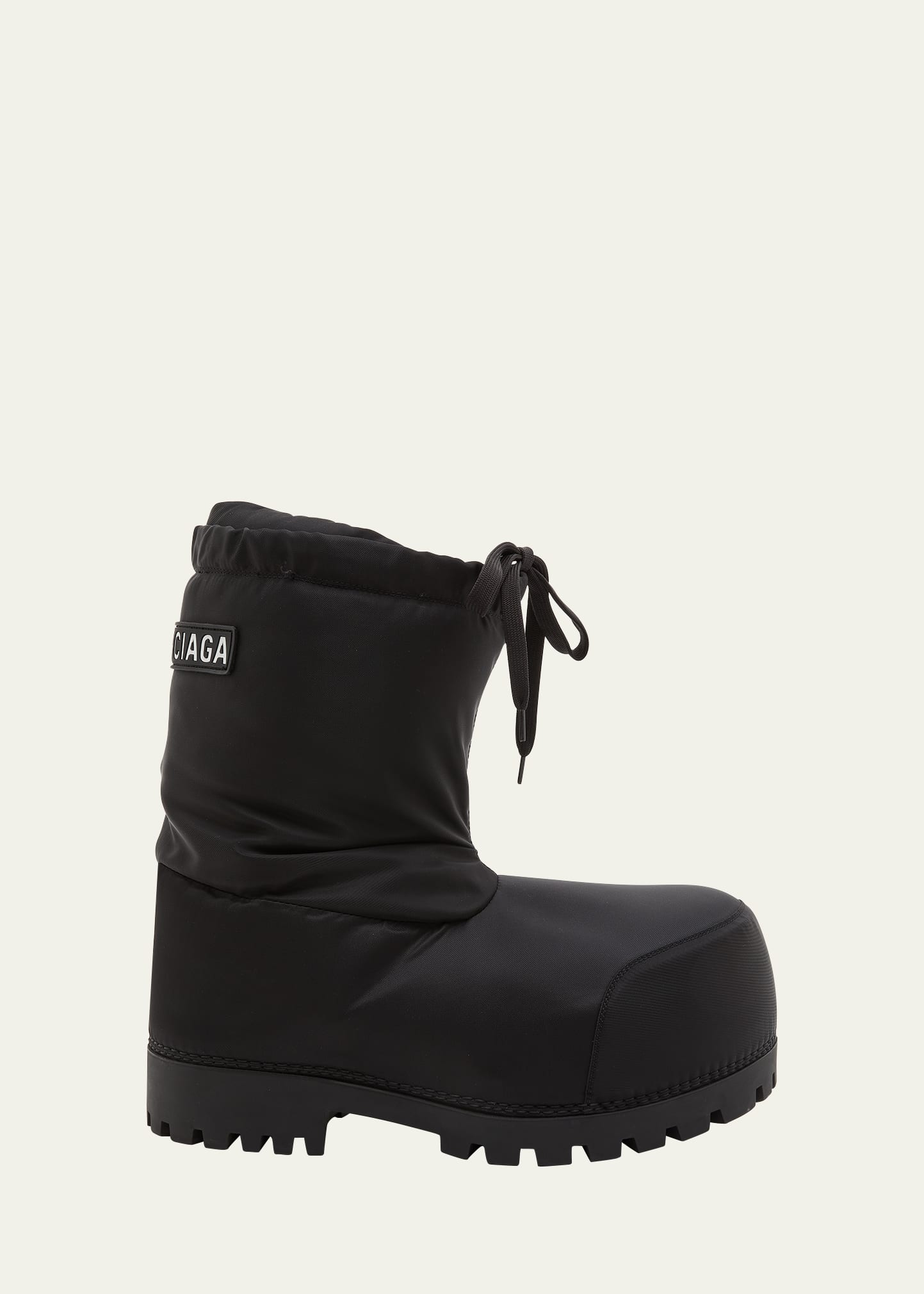 Balenciaga Alaska Nylon Snow Boots In 1000 Black