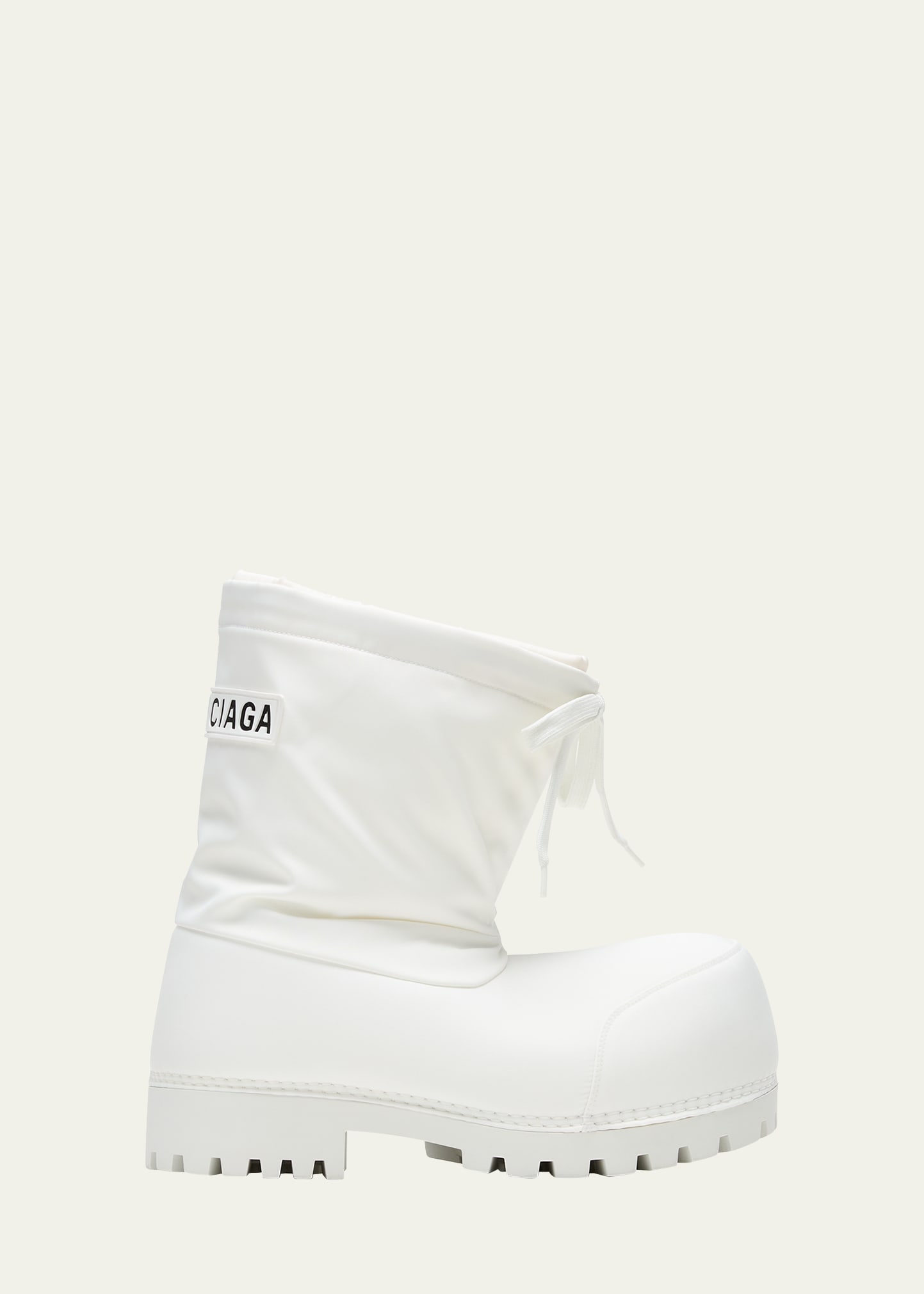 Shop Balenciaga Alaska Nylon Snow Boots In 9000 White