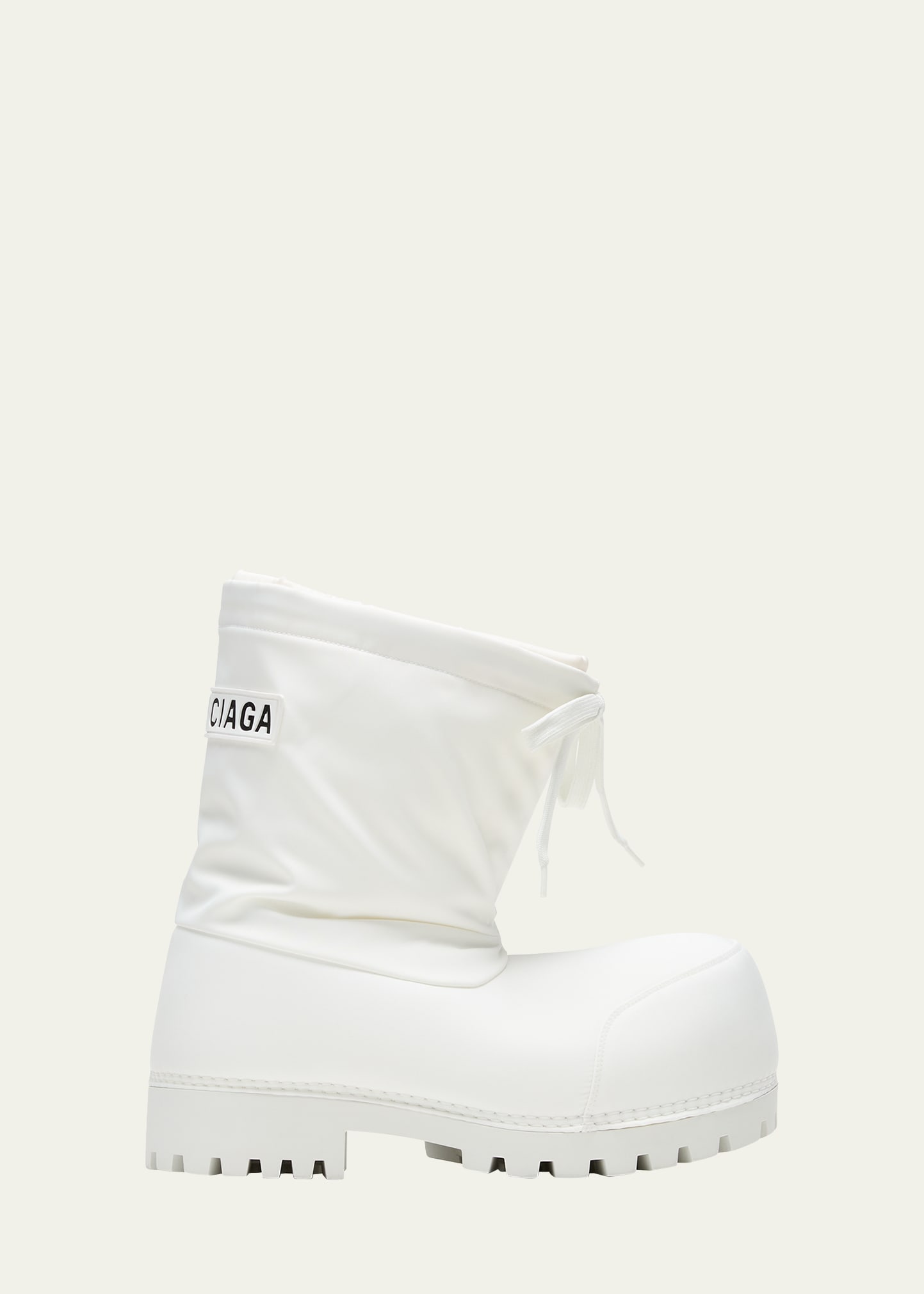Balenciaga Alaska Nylon Snow Boots In 9000 White